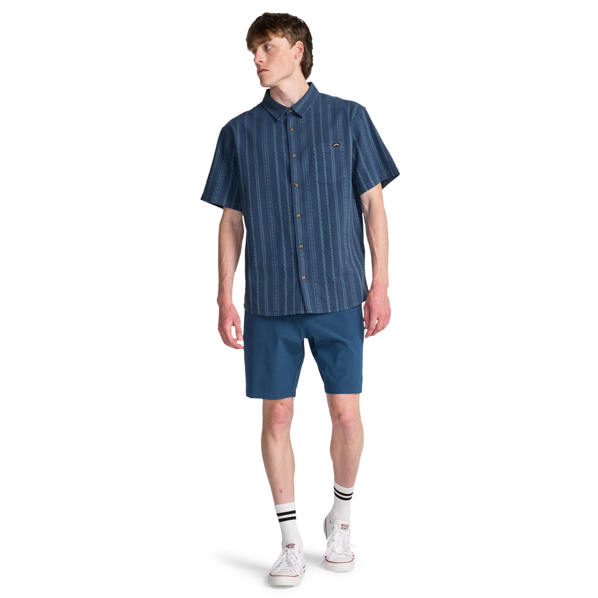 Imagen 3 de Camisa de hombre Sundays Jacquard Billabong - Azul denim Azul denim