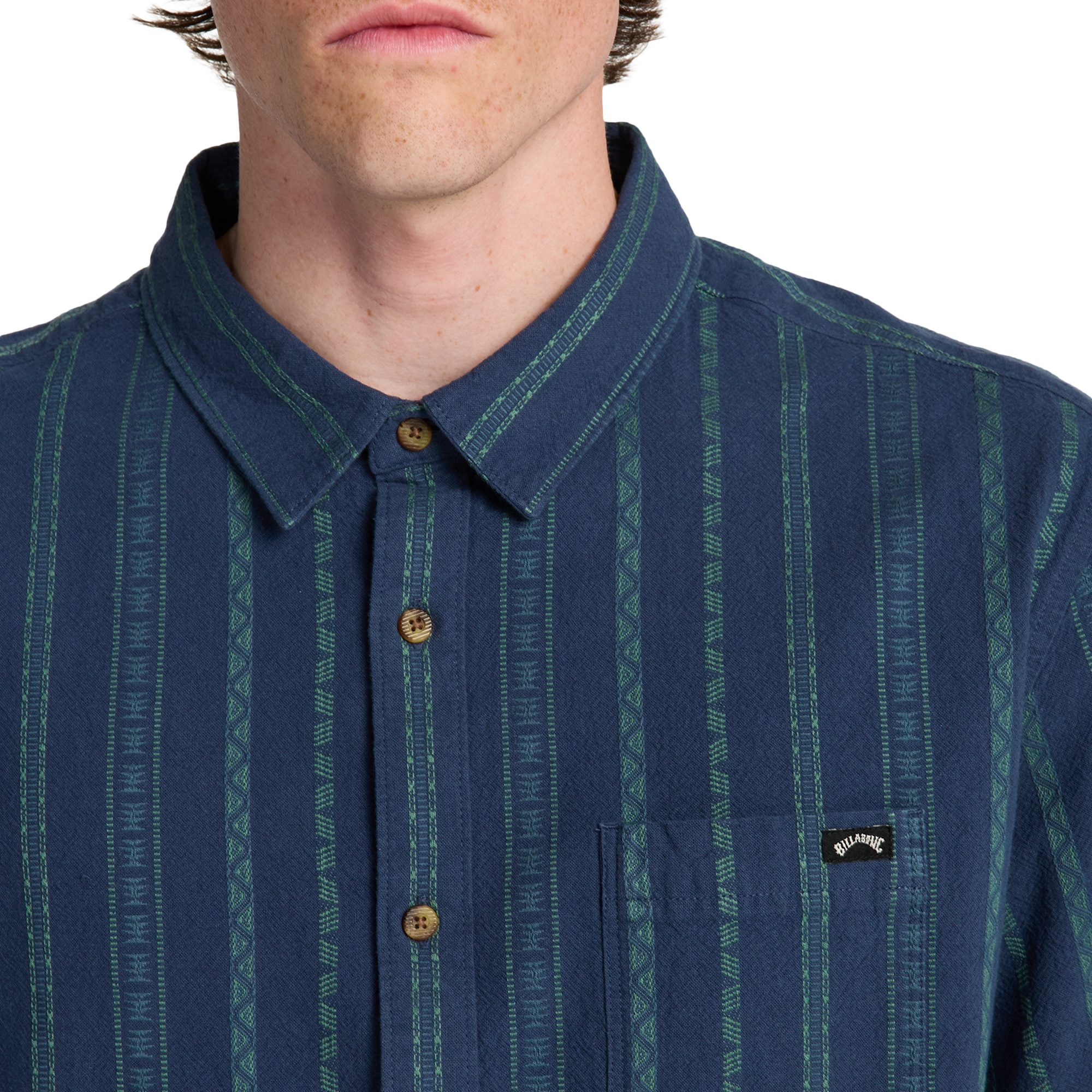 Imagen 5 de Camisa de hombre Sundays Jacquard Billabong - Azul denim Azul denim