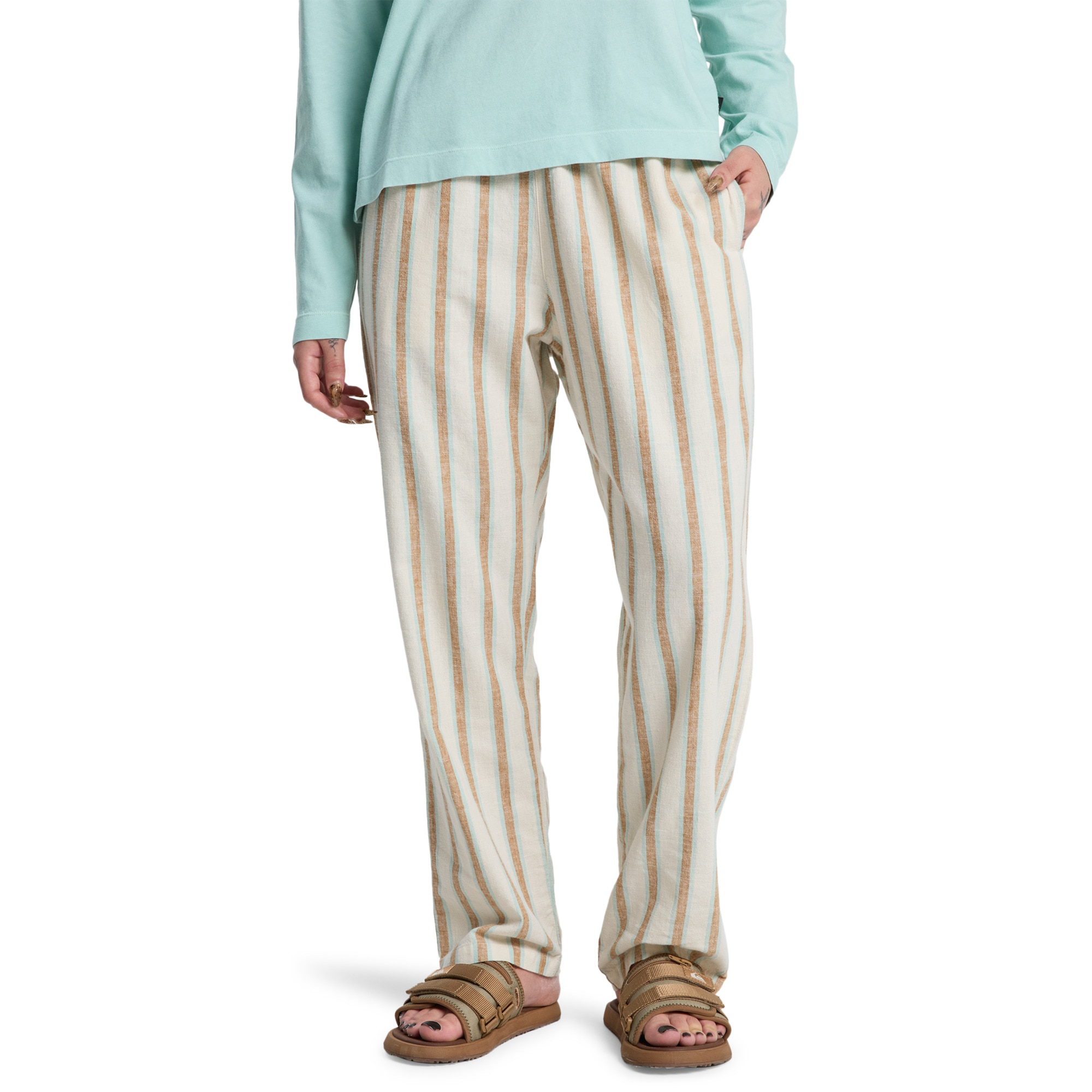 Pantalón de mujer Lomas Hemp Quiksilver - Blanco Blanco-1