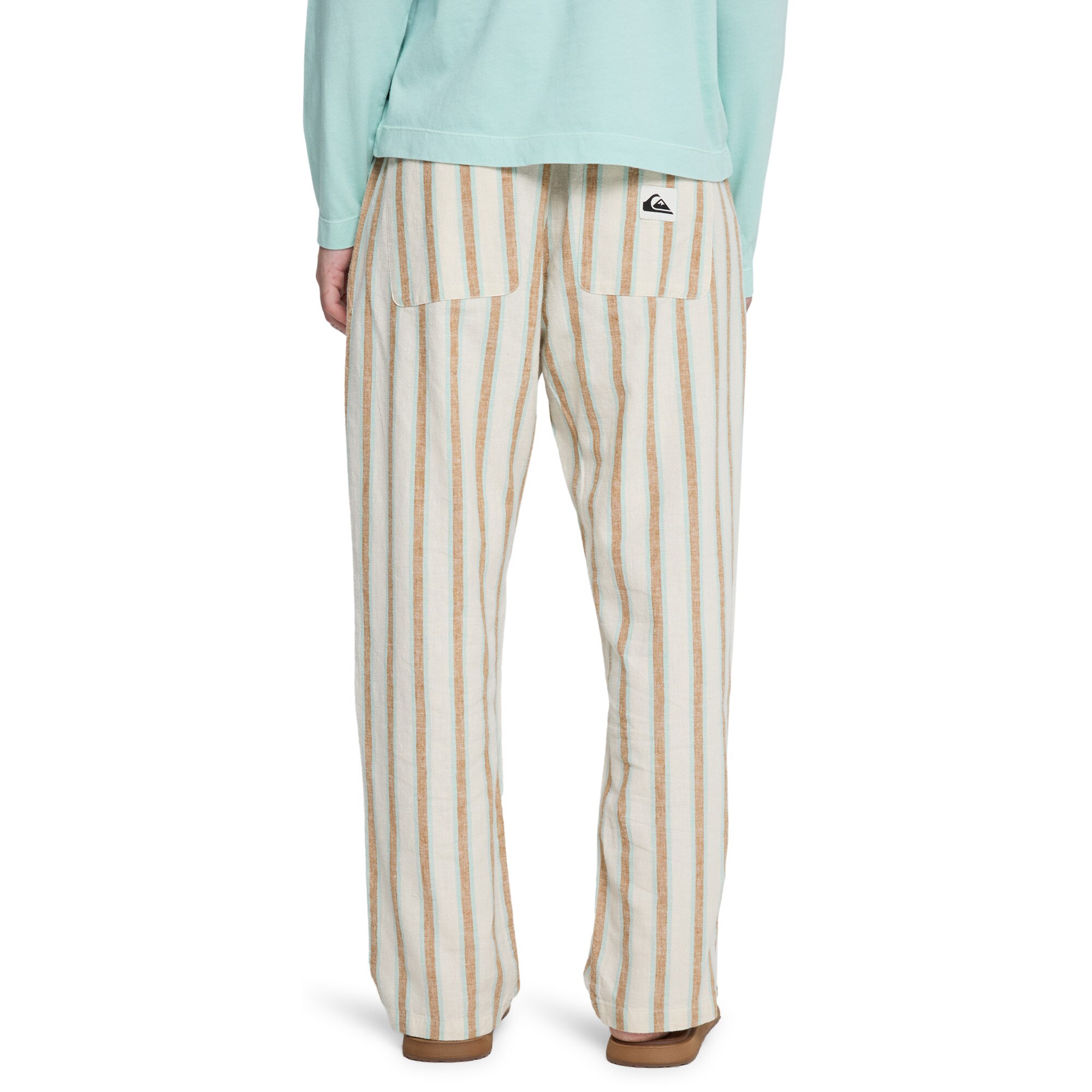 Pantalón de mujer Lomas Hemp Quiksilver - Blanco Blanco-2