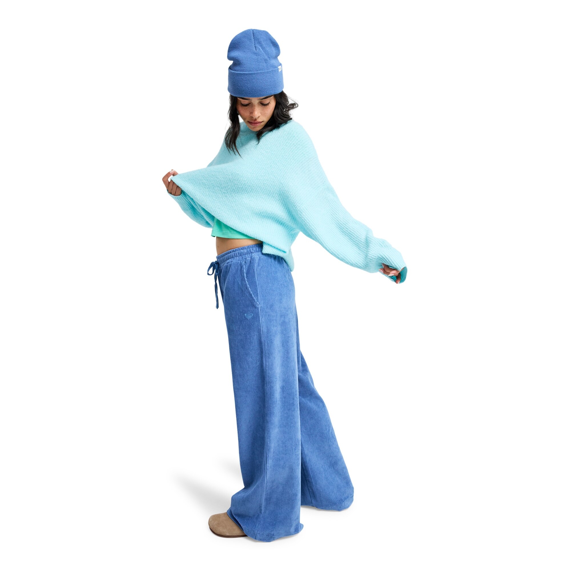 Pantalón de mujer Lekeitio Knit Roxy - Azul Azul-5