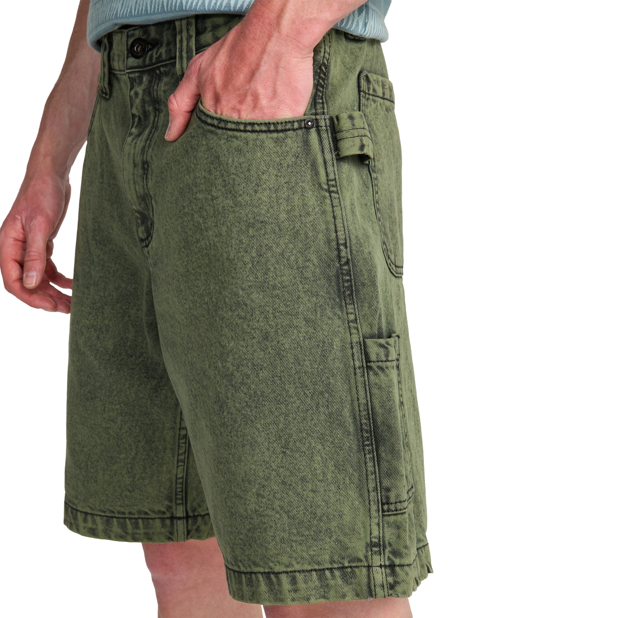 Pantalón corto vaquero de hombre Bad Dog Workwear Billabong - Verde Verde-6