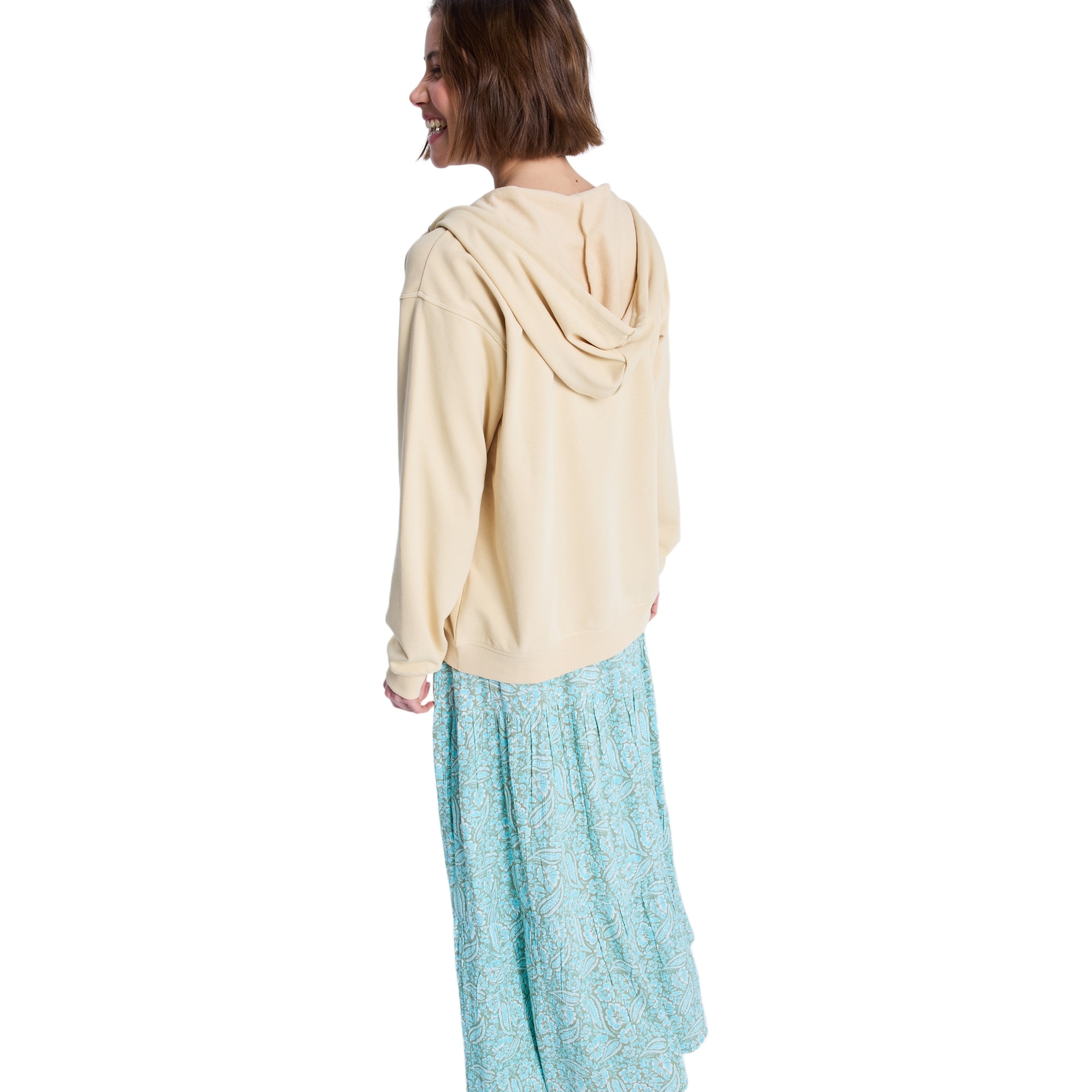 Sudadera de mujer Surf Stoked Zip Terry Roxy - Beige Beige-3