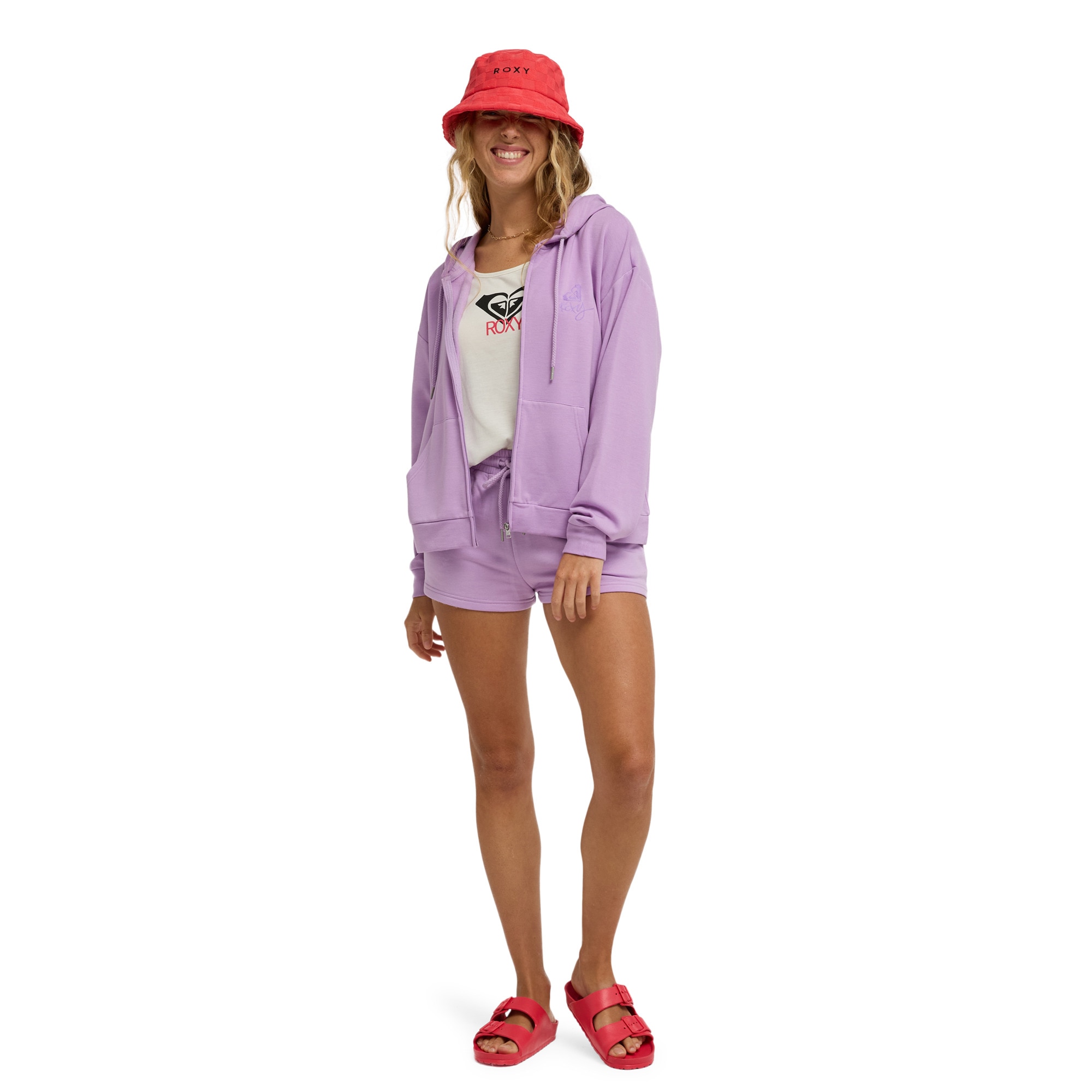 Sudadera de mujer Surfing By Daylight Roxy - Morado Morado-6