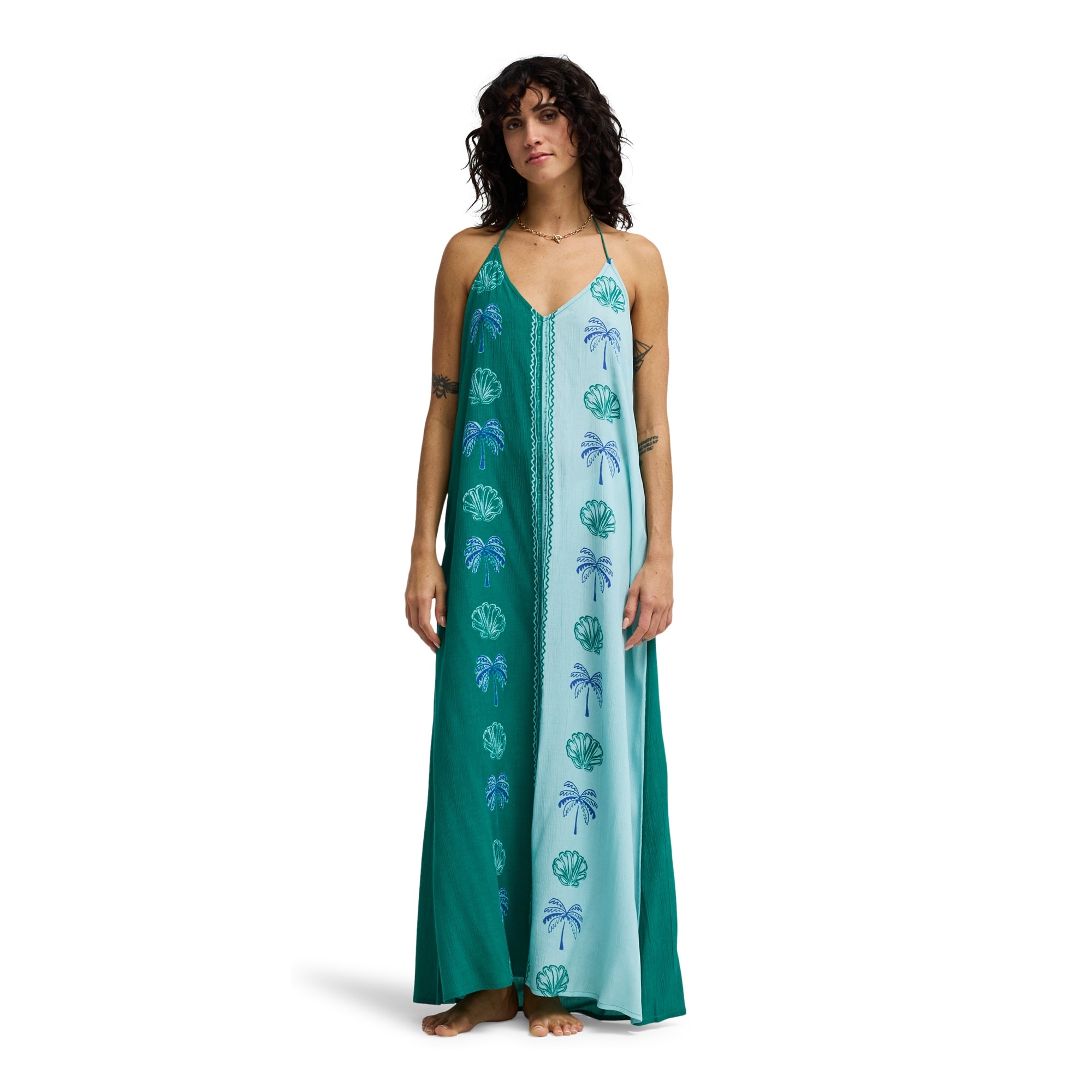 Vestido de mujer Gypsy Colorblock Billabong - Azul Azul-1