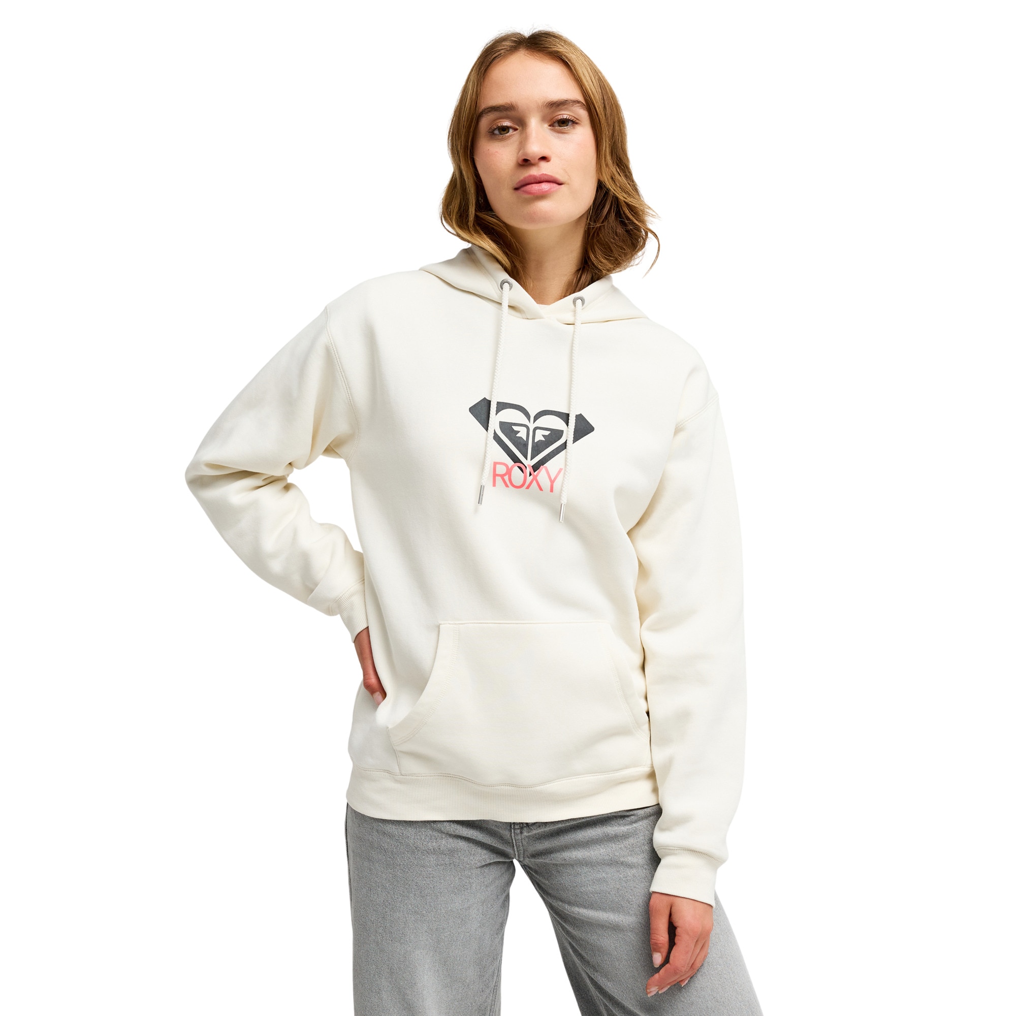 Sudadera de mujer Surf Stoked Brushed Art Roxy - Blanco Blanco-1