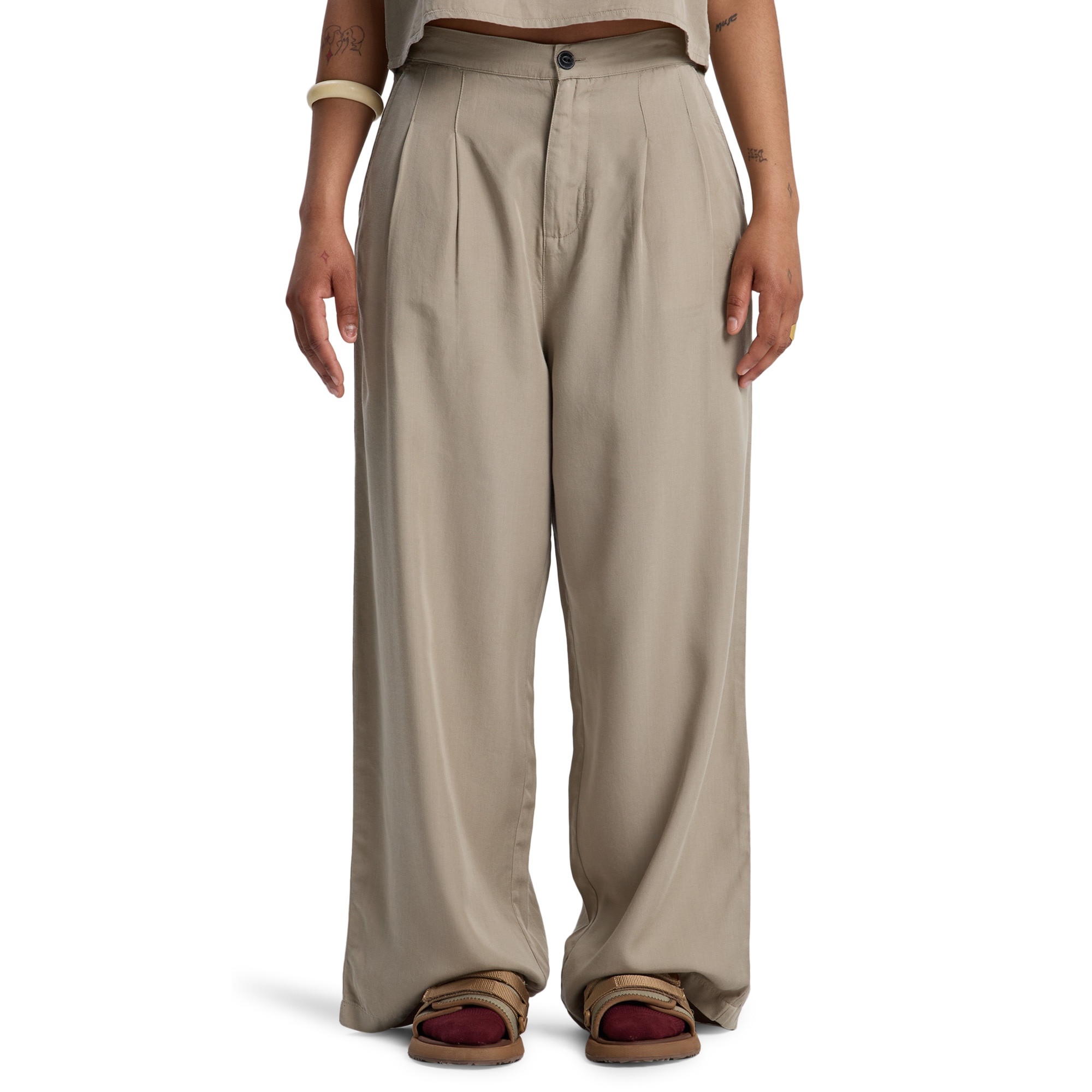 Imagen 0 de Pantalón de mujer Vista Quiksilver Beige