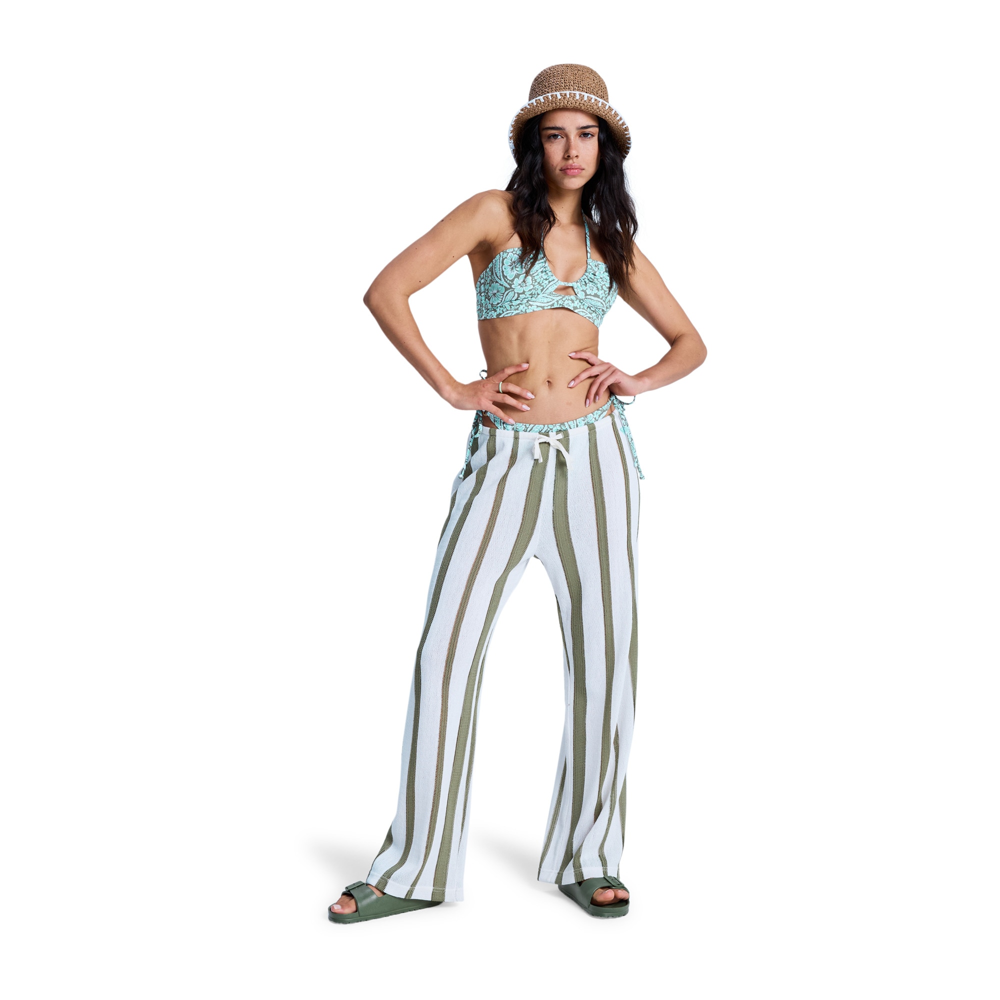 Pantalón de mujer Nalu Sunset Roxy - Verde Oliva Verde Oliva-1