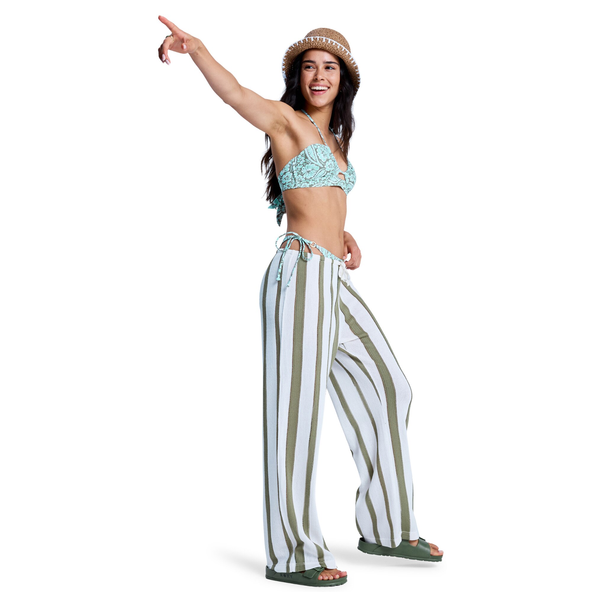 Pantalón de mujer Nalu Sunset Roxy - Verde Oliva Verde Oliva-3