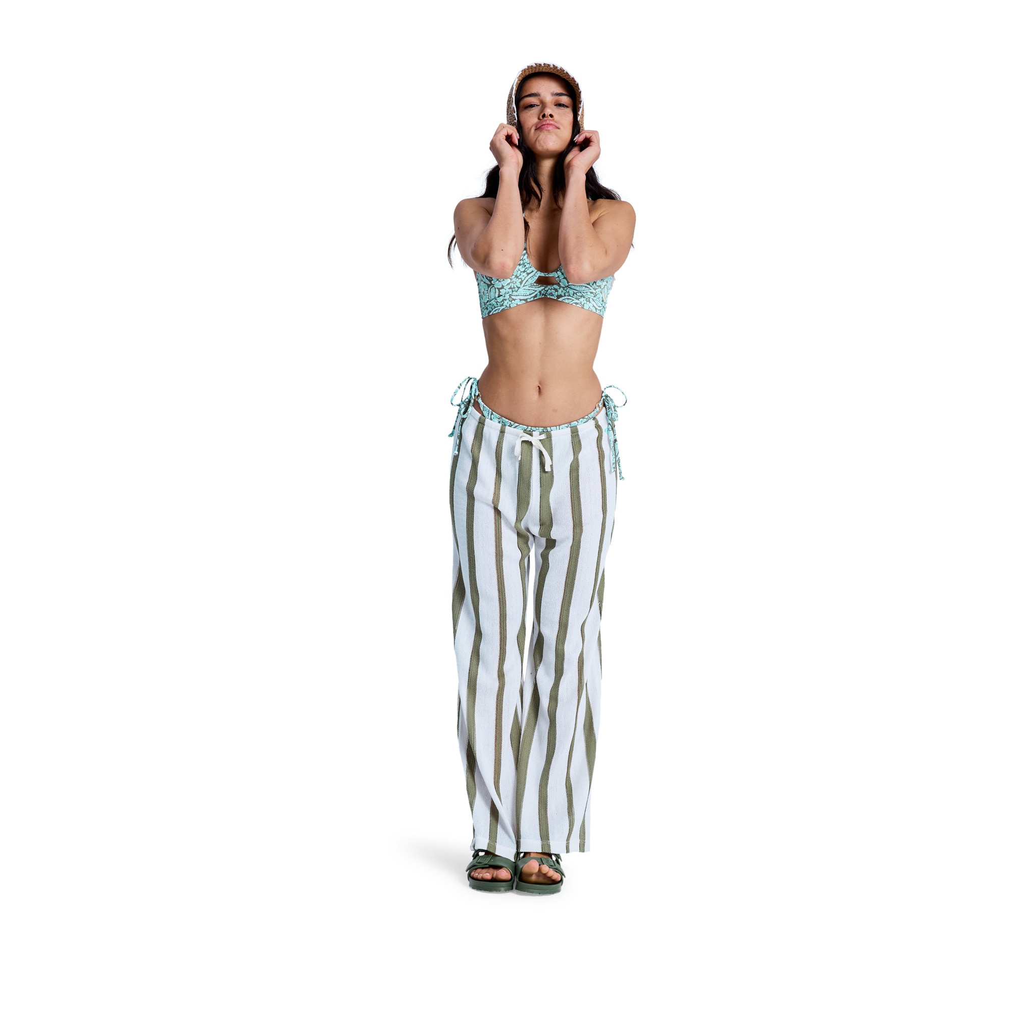 Pantalón de mujer Nalu Sunset Roxy - Verde Oliva Verde Oliva-5