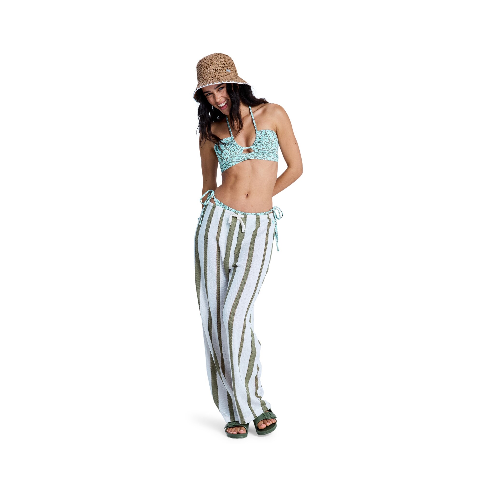 Pantalón de mujer Nalu Sunset Roxy - Verde Oliva Verde Oliva-6