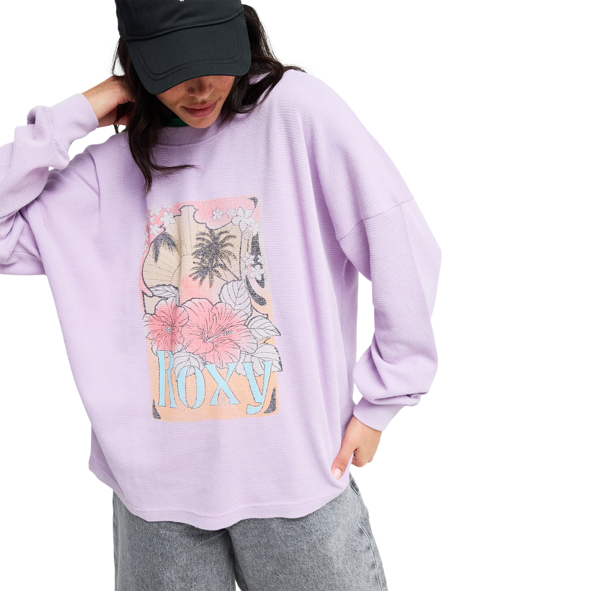 Imagen 0 de Camiseta de mujer Eastside Midweight Roxy Morado