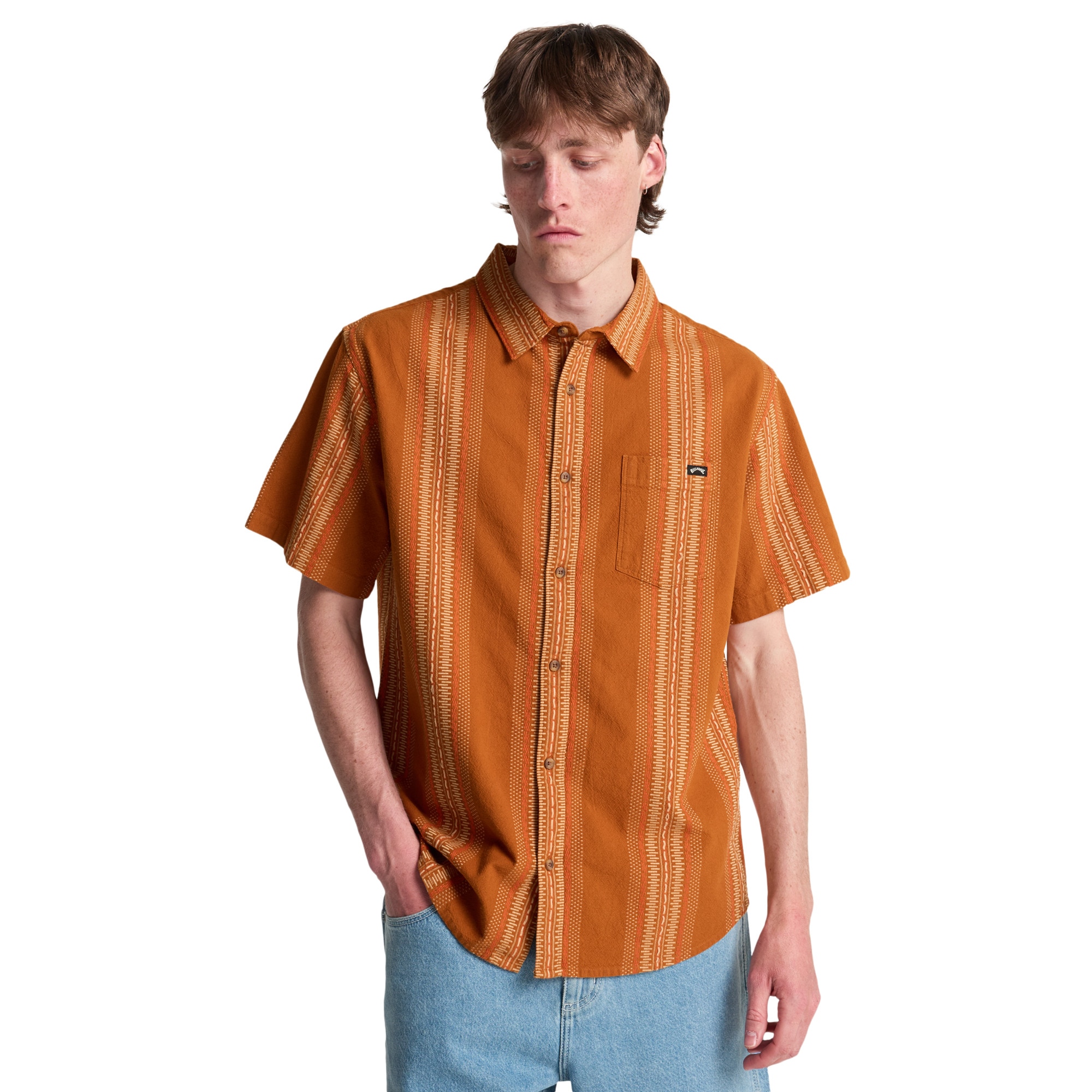 Imagen 1 de Camisa de hombre Sundays Jacquard Billabong - Amarillo Amarillo