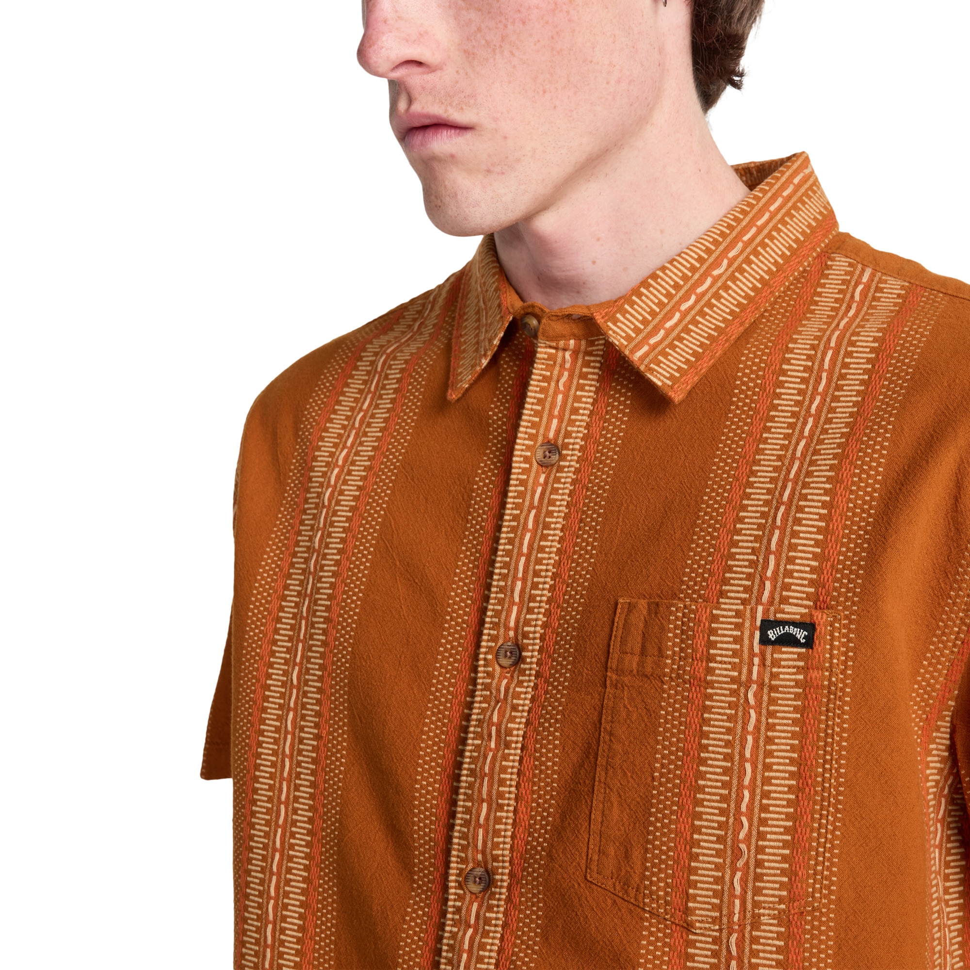 Imagen 5 de Camisa de hombre Sundays Jacquard Billabong - Amarillo Amarillo