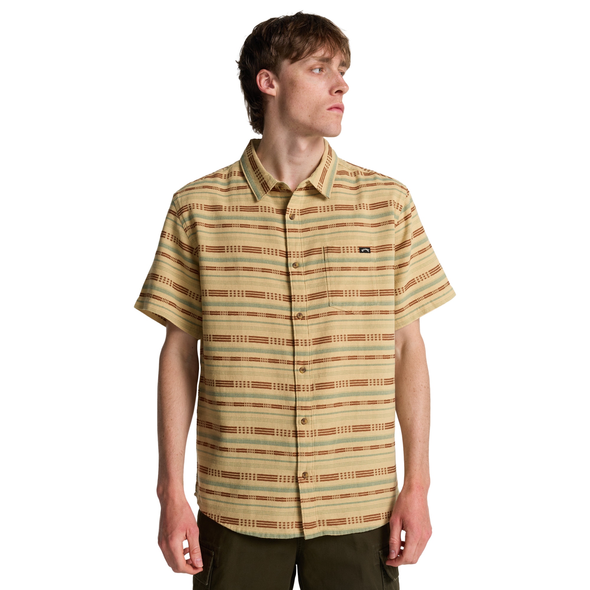Imagen 0 de Camisa de hombre Sundays Jacquard Billabong Beige