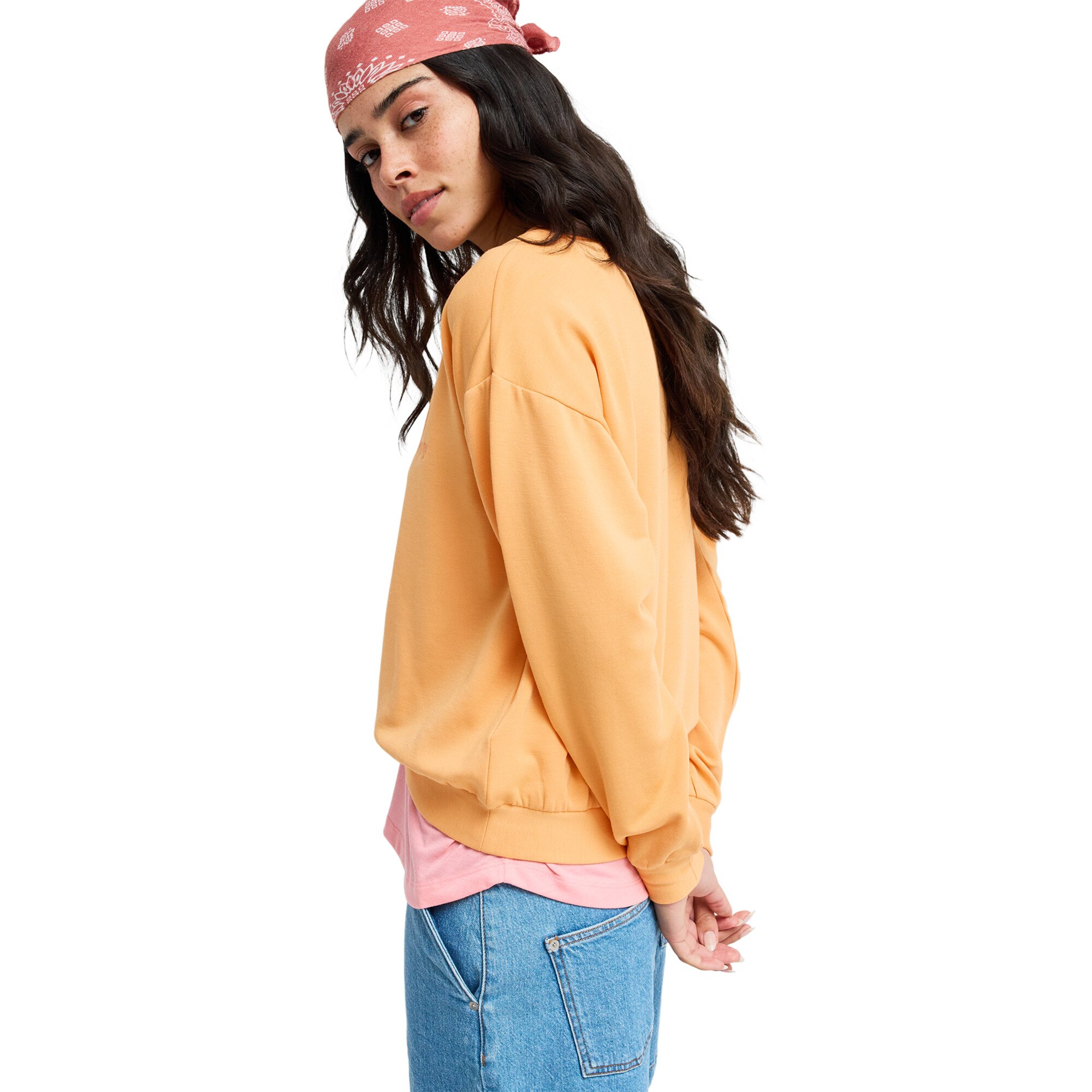 Sudadera de mujer Surfing By Moonlight Roxy - Naranja Naranja-3