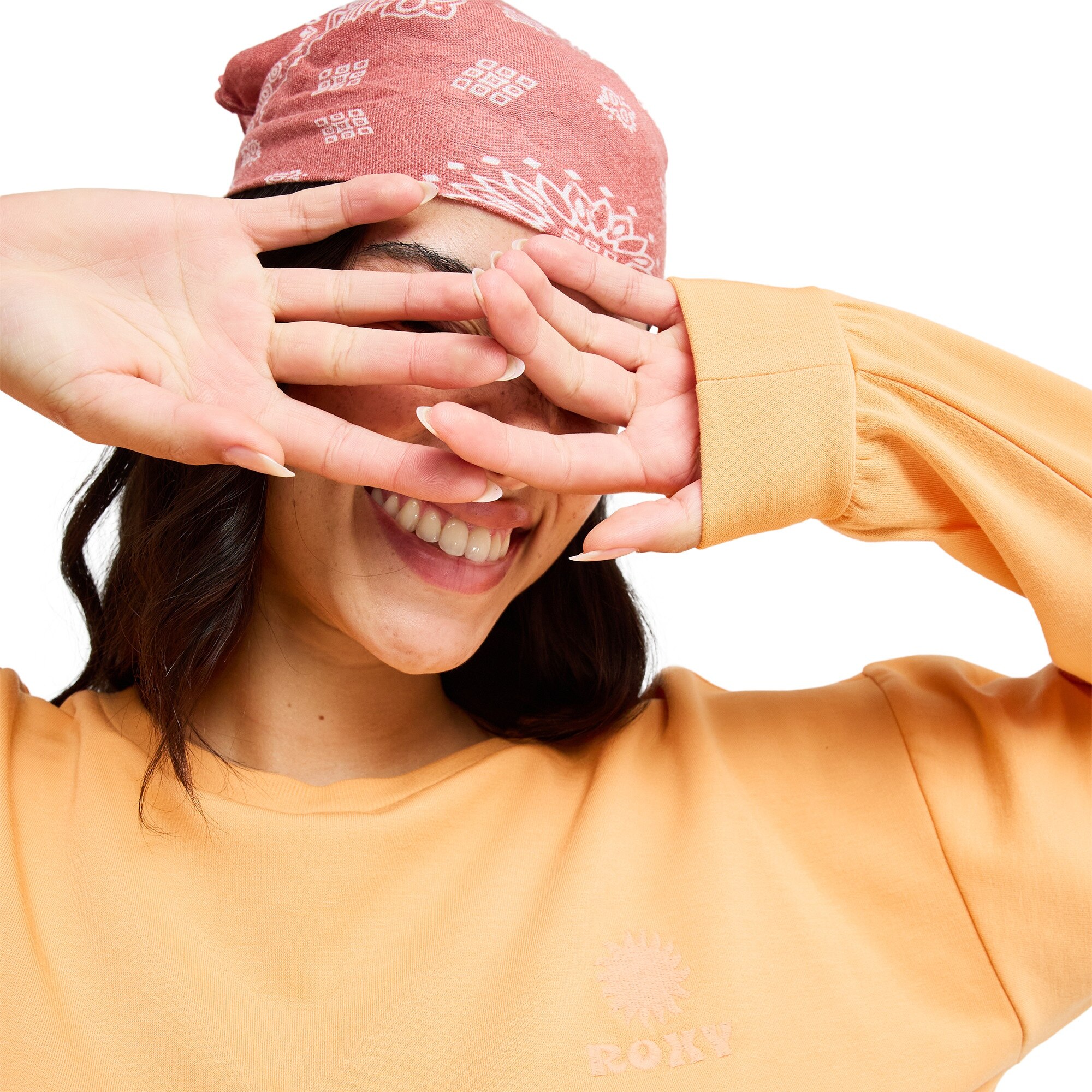 Sudadera de mujer Surfing By Moonlight Roxy - Naranja Naranja-4