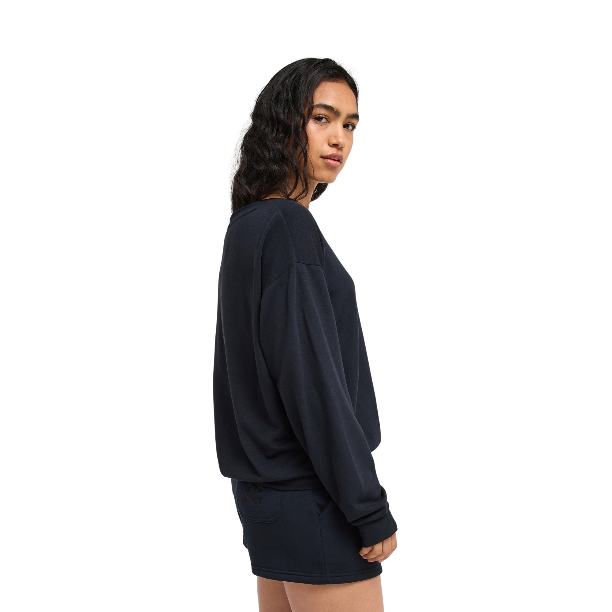Imagen 4 de Sudadera de mujer Surfing By Moonlight Roxy - Negro Negro