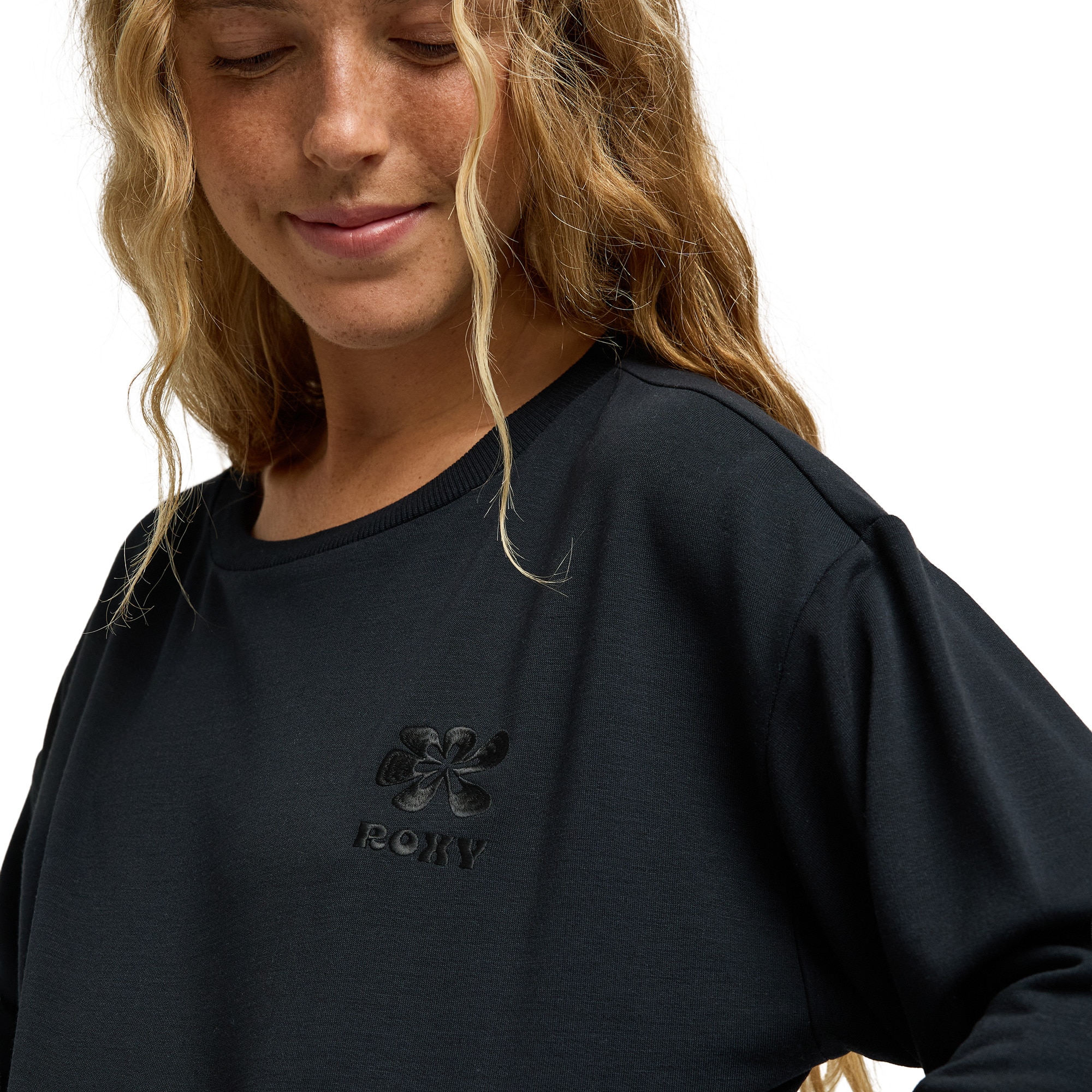 Imagen 5 de Sudadera de mujer Surfing By Moonlight Roxy - Negro Negro