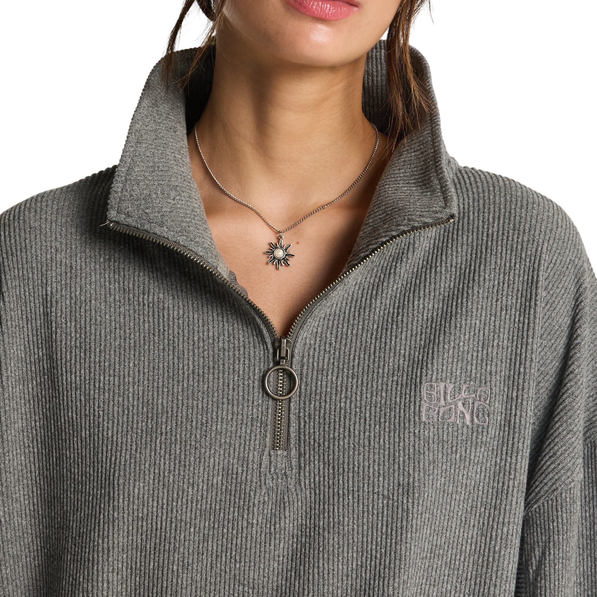Imagen 5 de Jersey de mujer Coffee Time Billabong - Gris Gris
