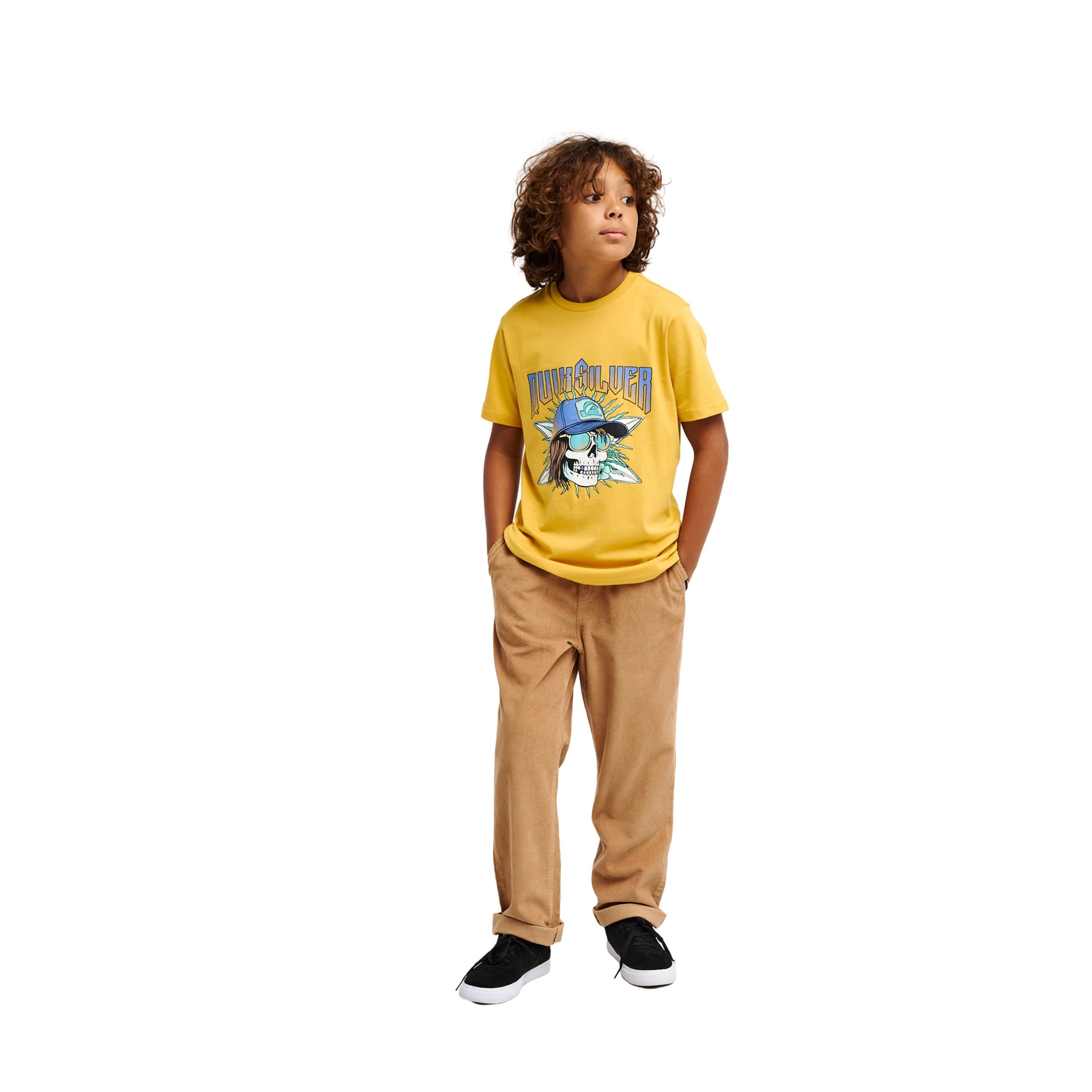 Pantalón de niños Taxer Cord Quiksilver - Marrón Marrón-5