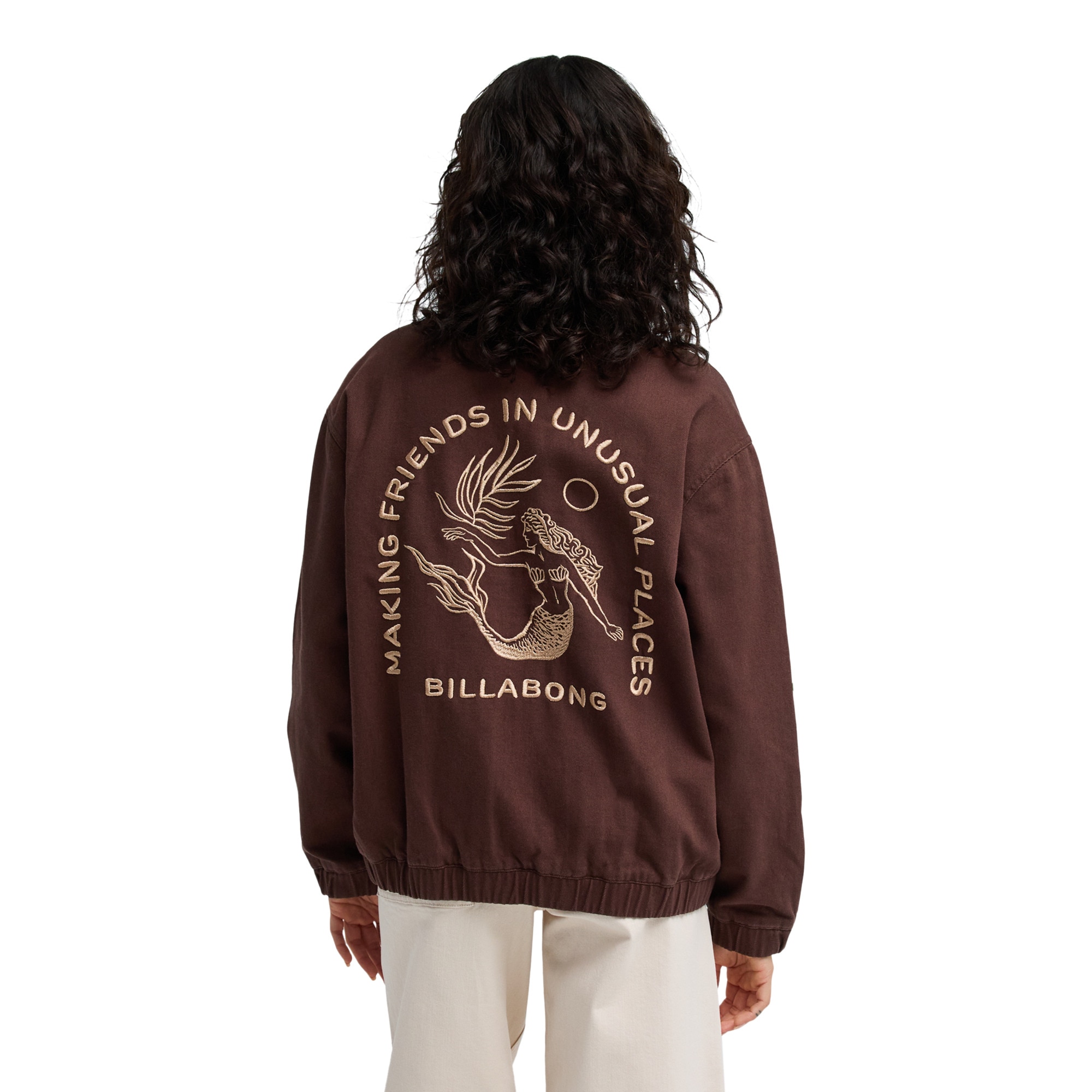 Imagen 2 de Chaqueta de mujer Chill Time Billabong - Marrón Marrón