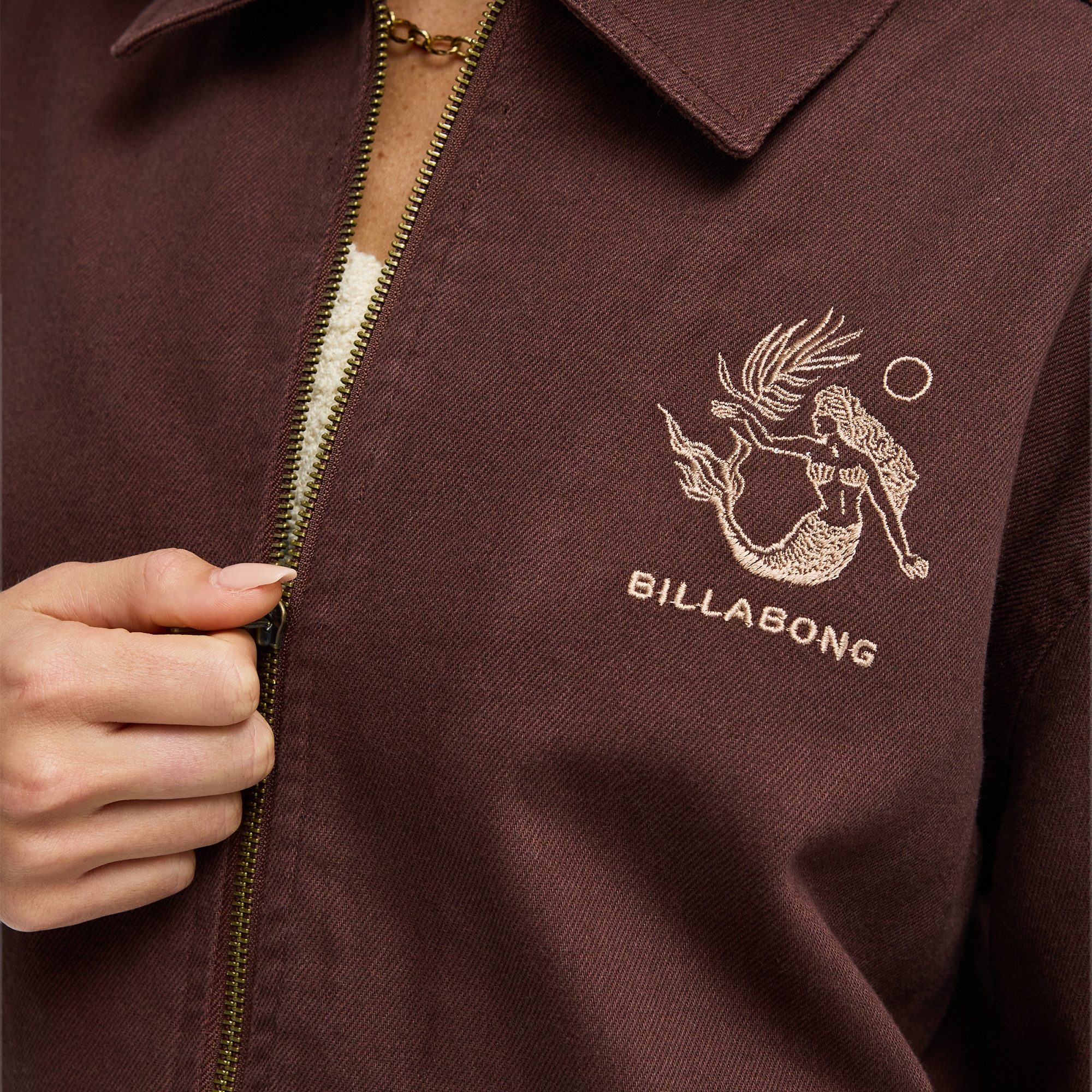 Imagen 5 de Chaqueta de mujer Chill Time Billabong - Marrón Marrón