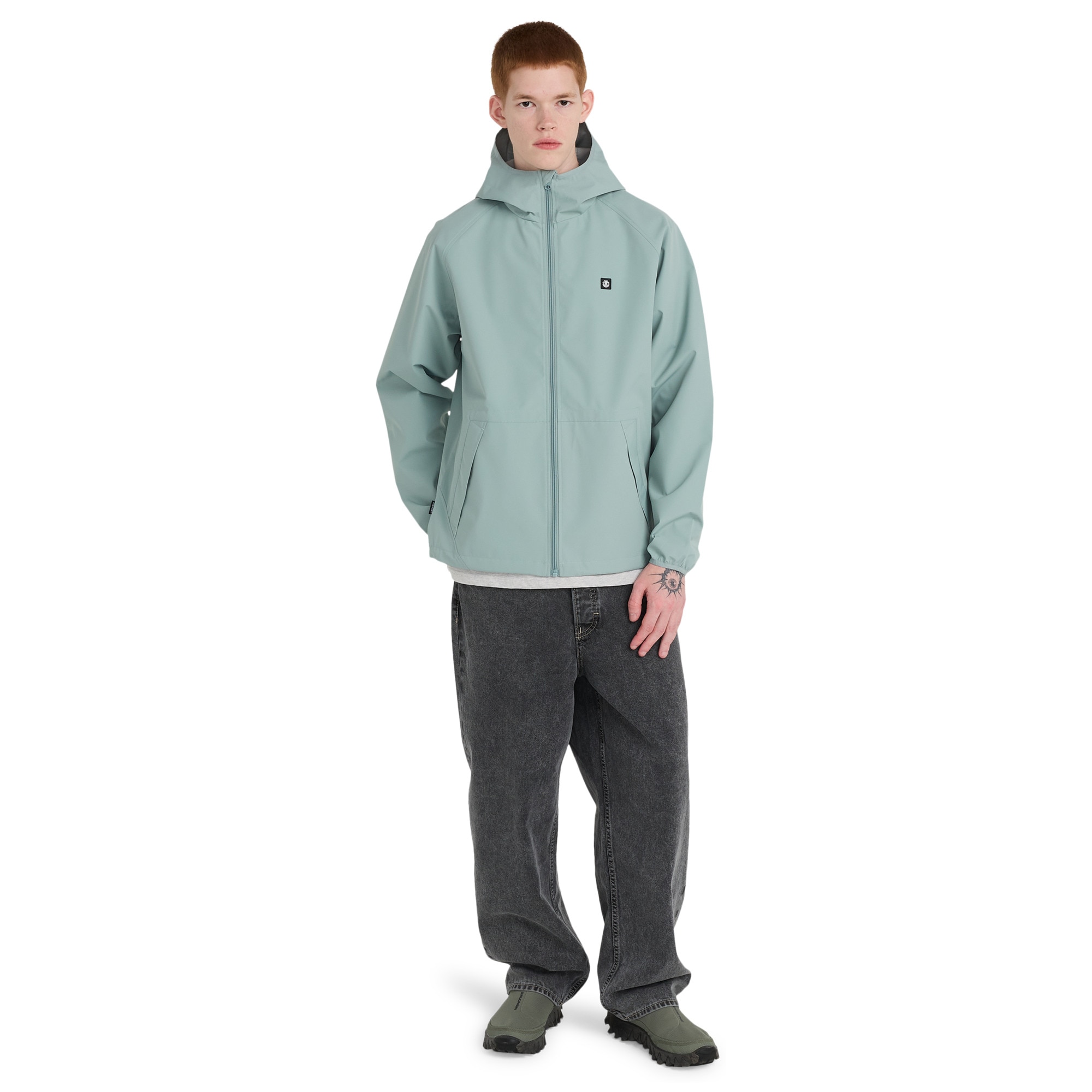 Chaqueta Shell Impermeable para Hombre Alder 2 0 Travel Element - Gris Gris-5