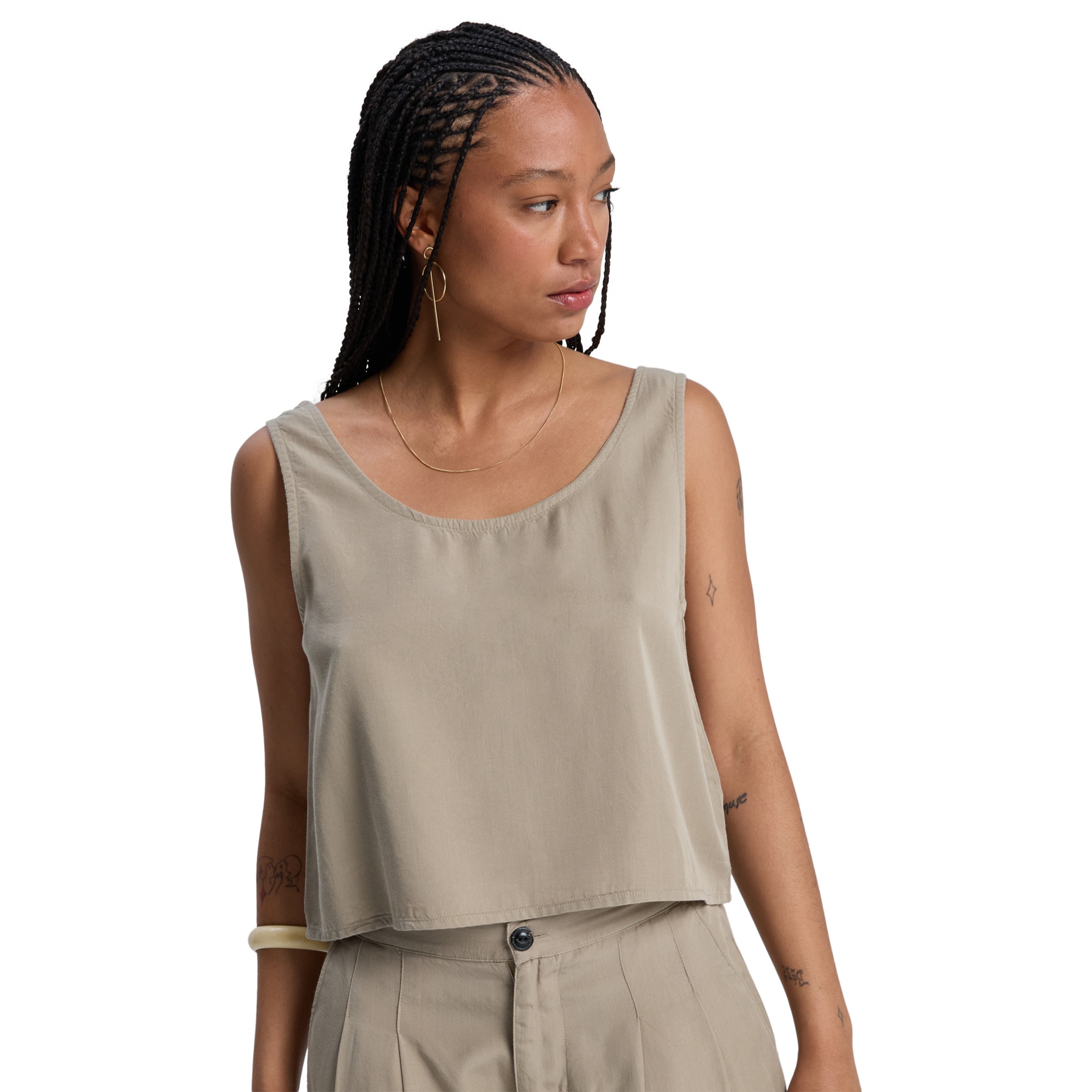 Camiseta de mujer Vista Quiksilver - Beige Beige-1