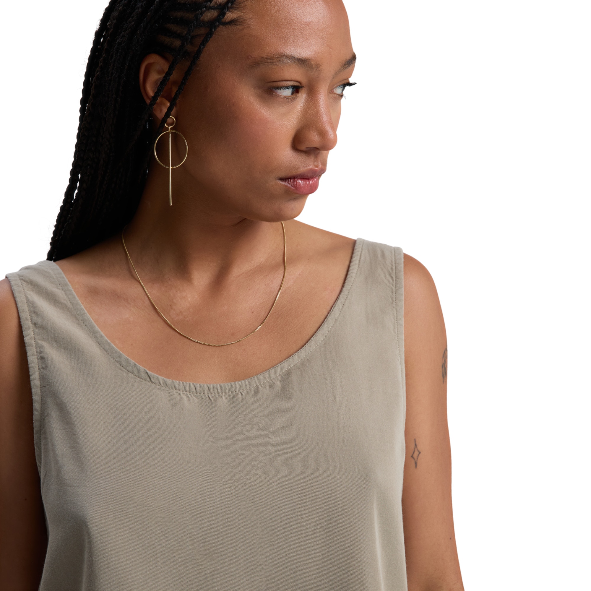 Camiseta de mujer Vista Quiksilver - Beige Beige-4