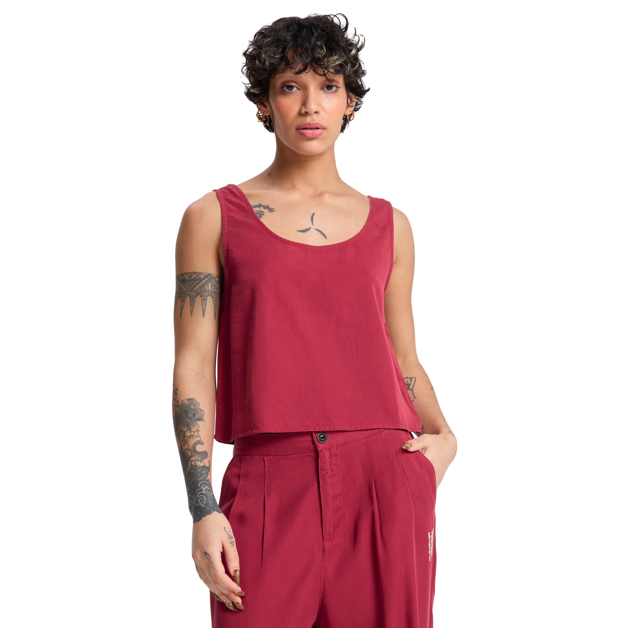 Camiseta de mujer Vista Quiksilver - Rojo Rojo-1