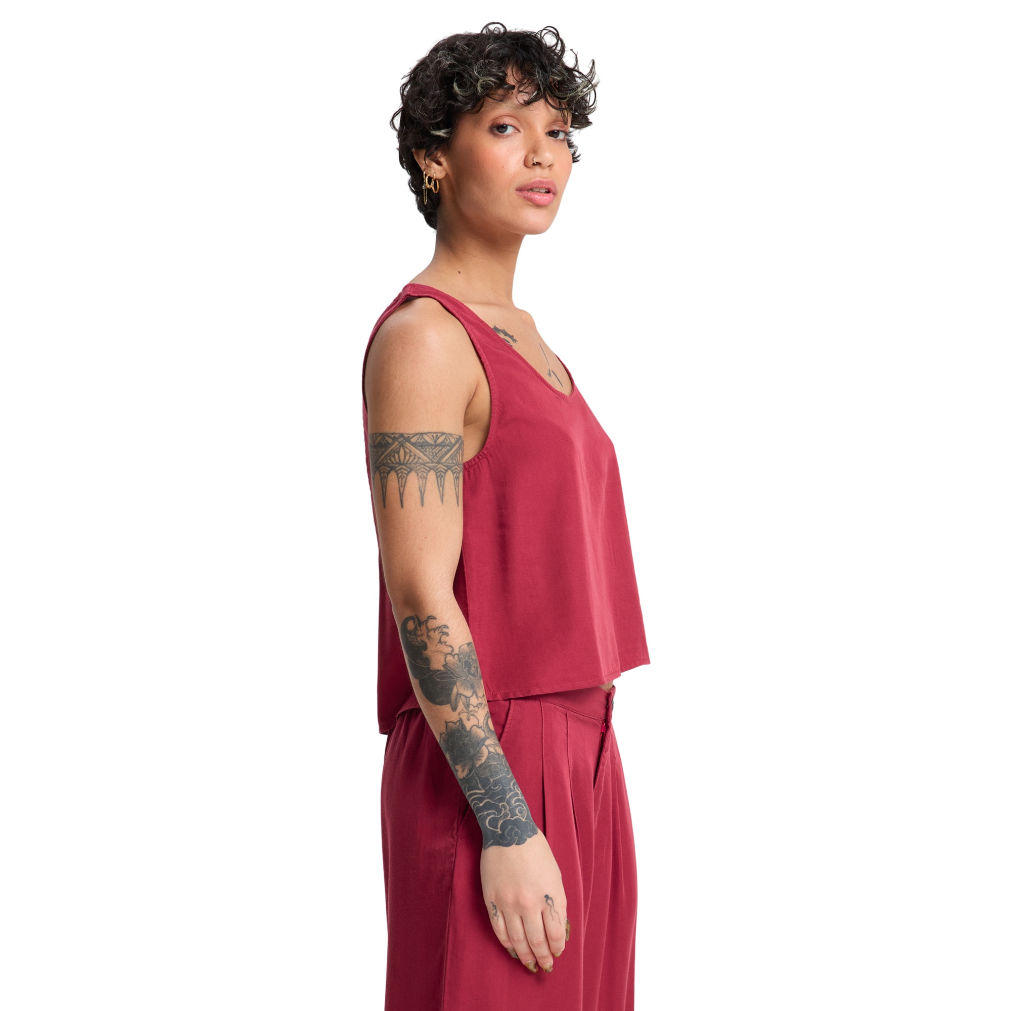 Camiseta de mujer Vista Quiksilver - Rojo Rojo-3