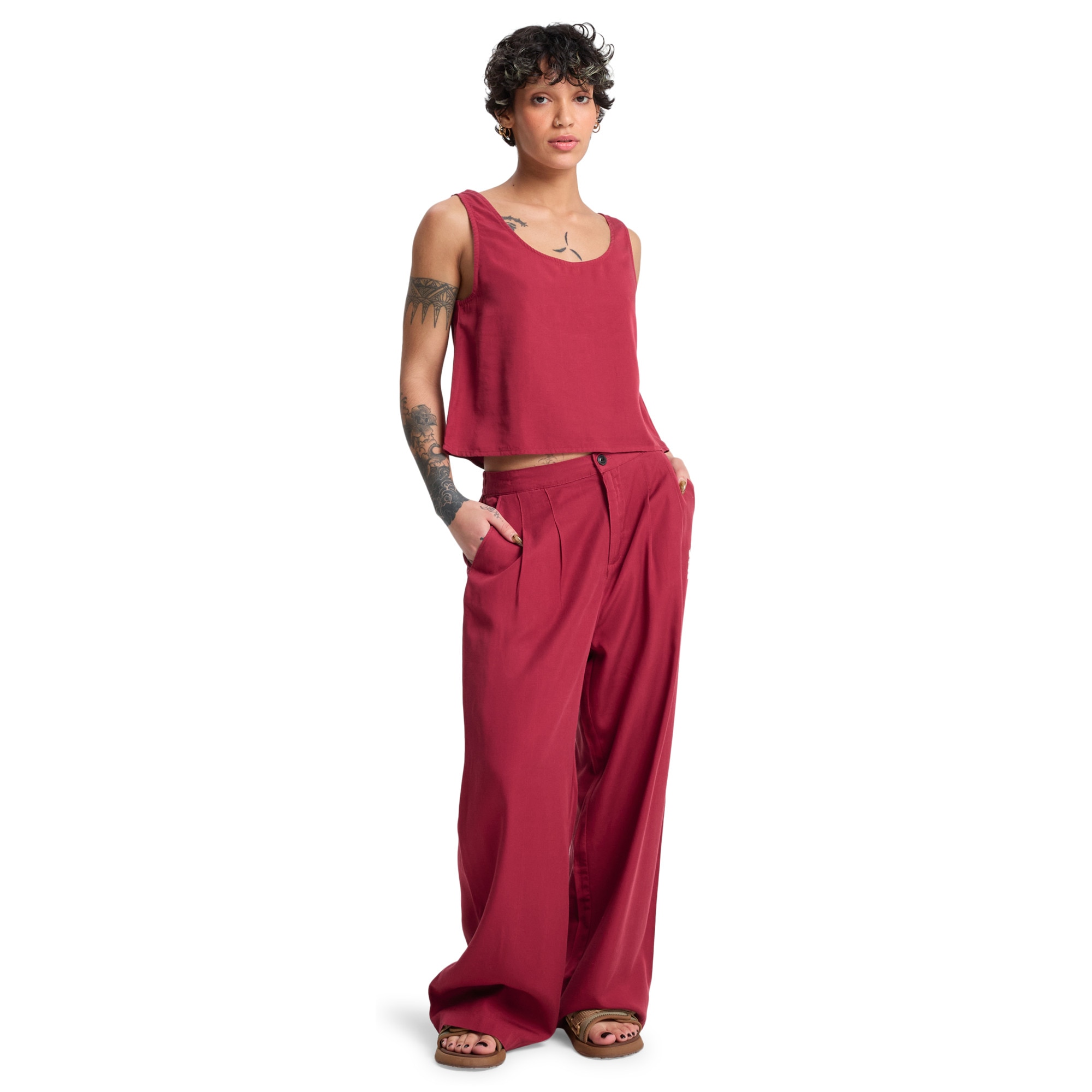 Camiseta de mujer Vista Quiksilver - Rojo Rojo-5