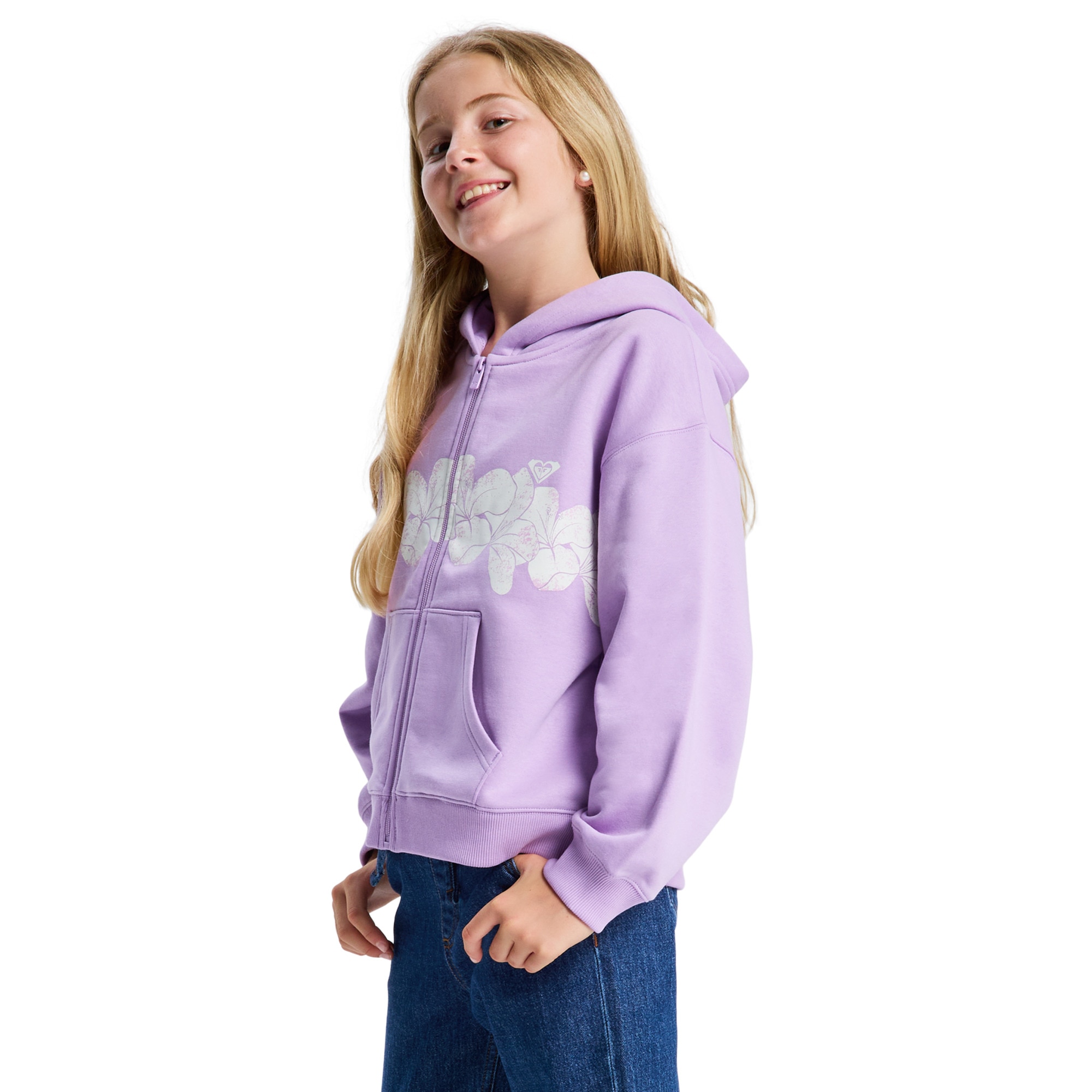 Sudadera de niños Midnight Hike Brushed Roxy - Morado Morado-3