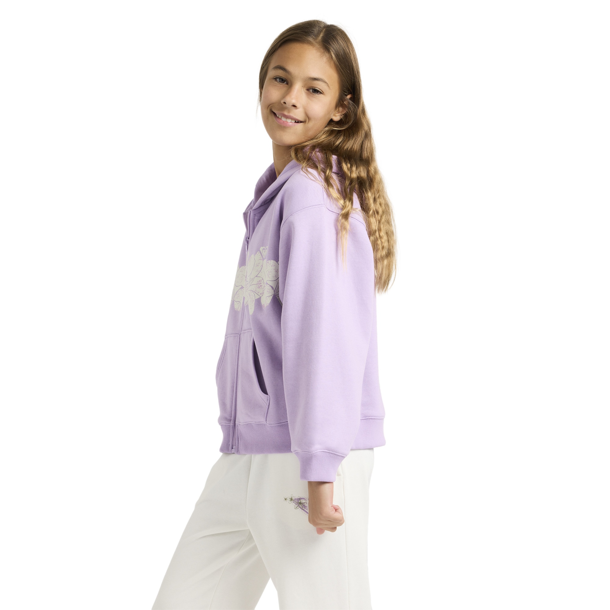 Sudadera de niños Midnight Hike Brushed Roxy - Morado Morado-5