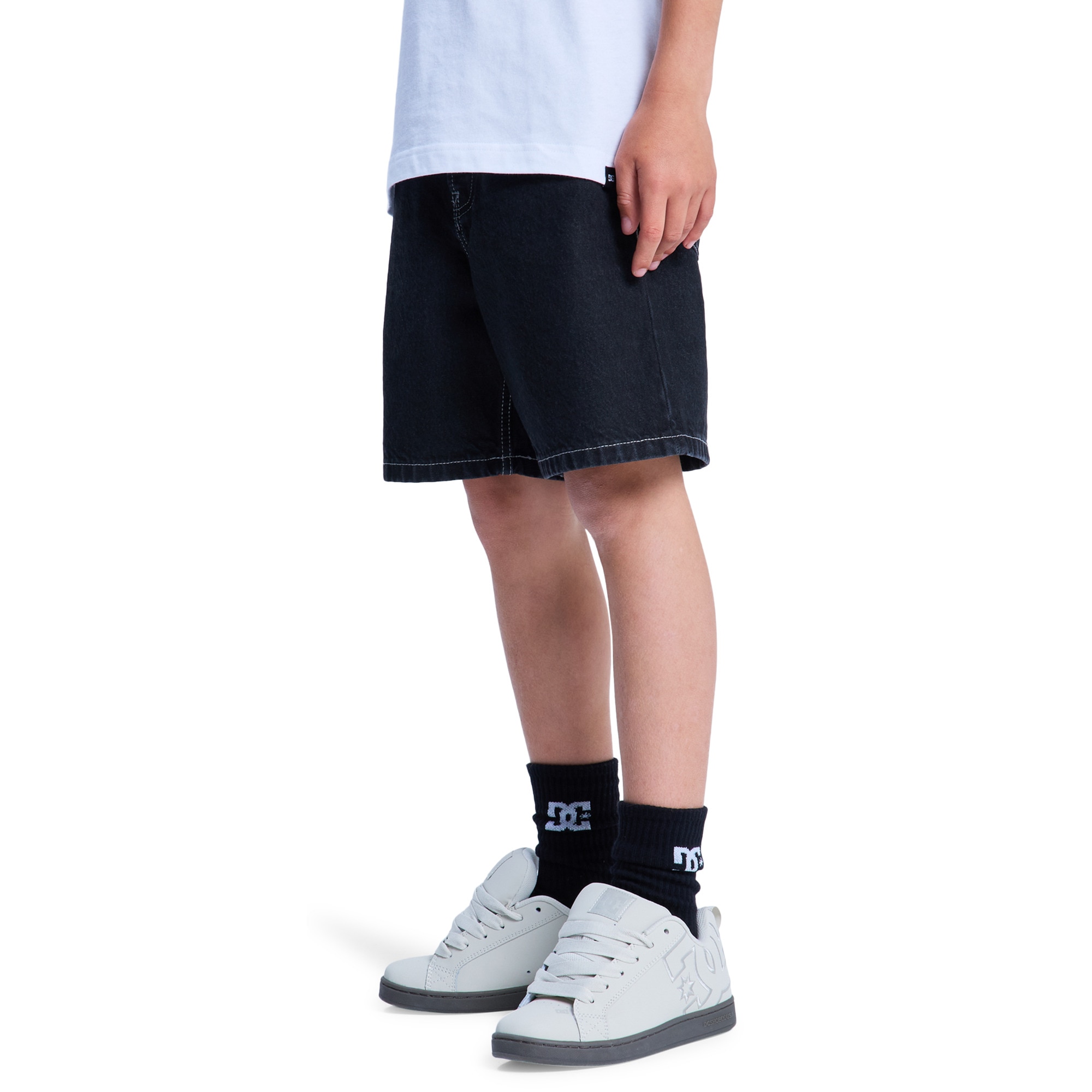 Pantalón corto vaqueros de niños Baggy DC Shoes - Negro Negro-2