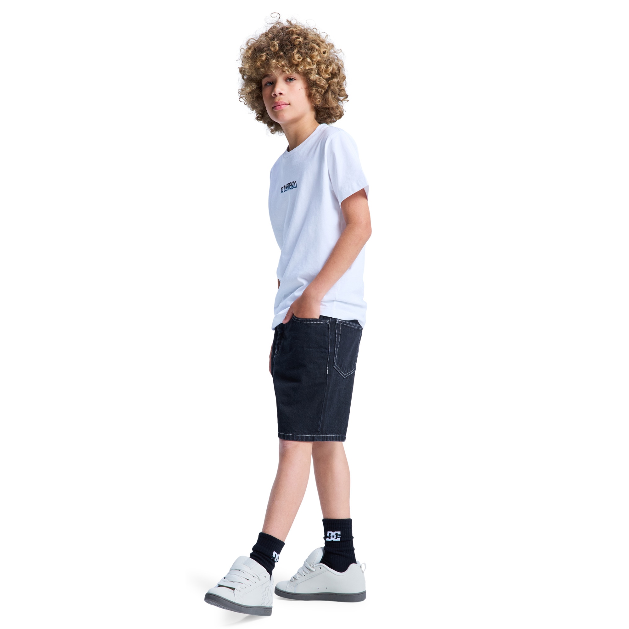 Pantalón corto vaqueros de niños Baggy DC Shoes - Negro Negro-4