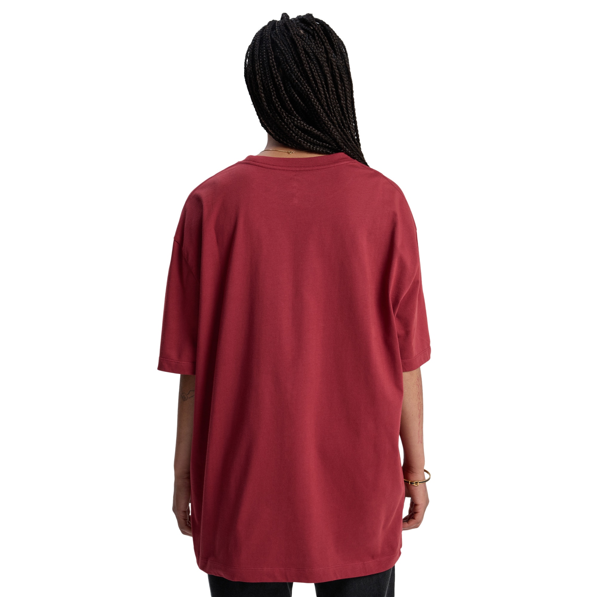 Camiseta de mujer Boyfriend Quiksilver - Rojo Rojo-2