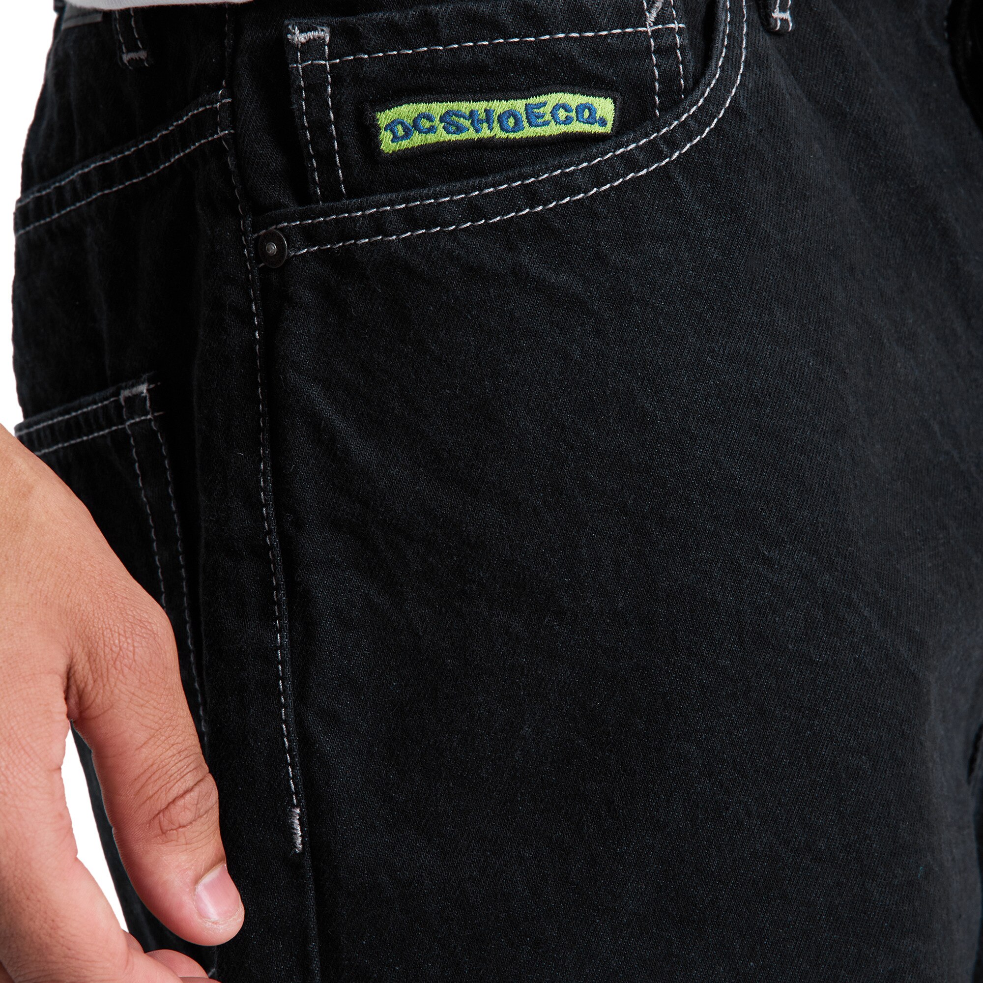 Pantalón corto vaqueros de hombre Baggy DC Shoes - Azul denim Negro-4