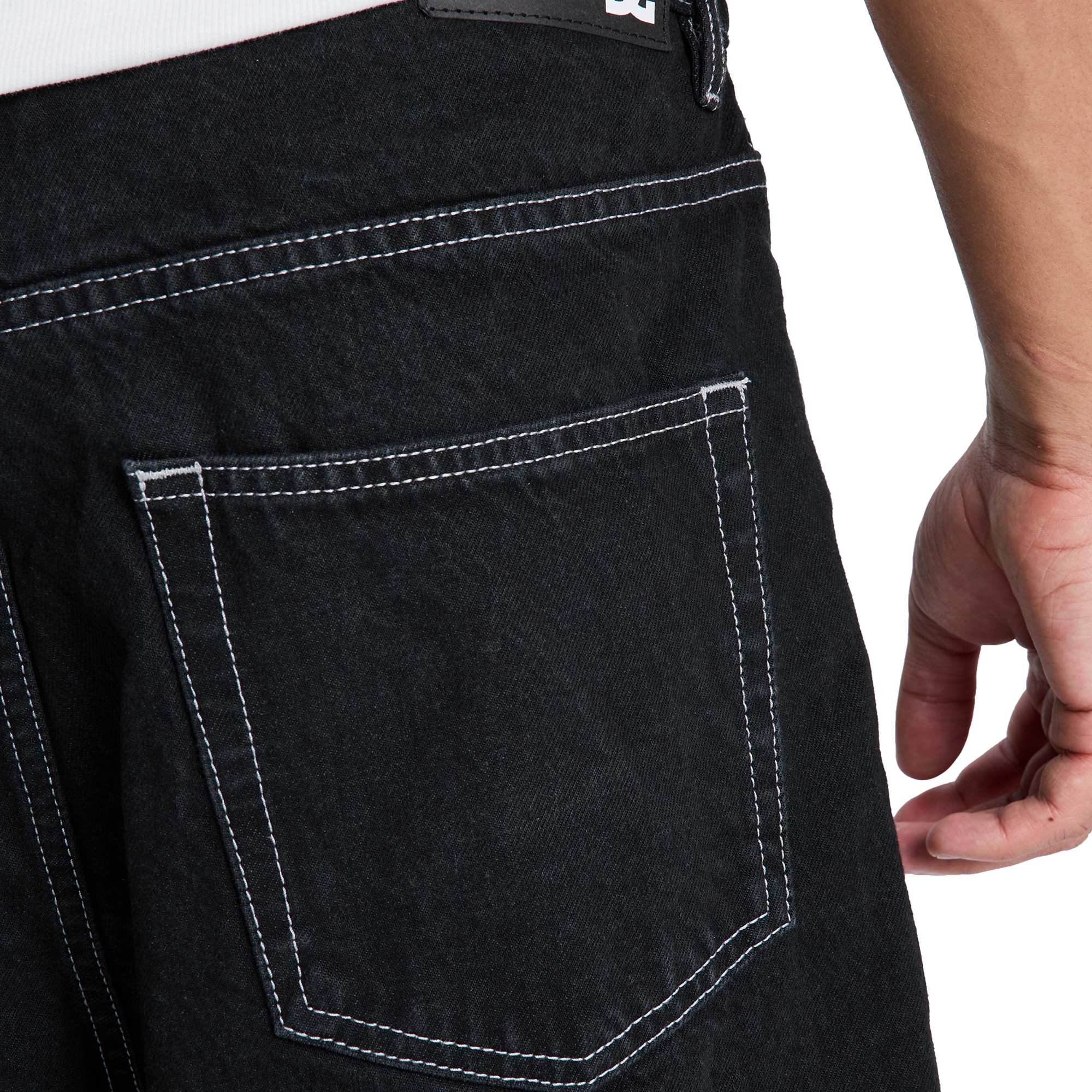 Pantalón corto vaqueros de hombre Baggy DC Shoes - Azul denim Negro-6