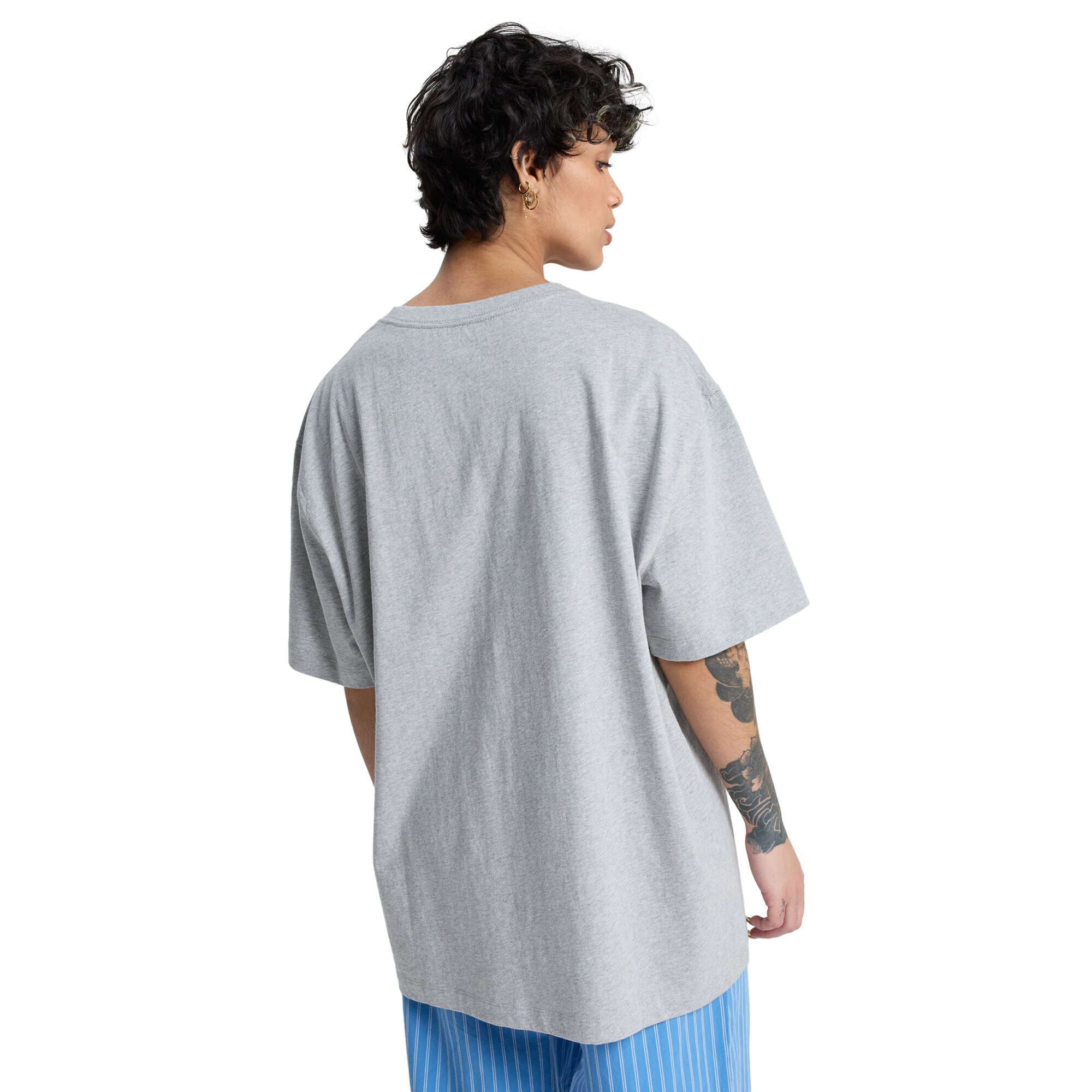 Camiseta de mujer Boyfriend Quiksilver - Gris Gris-3