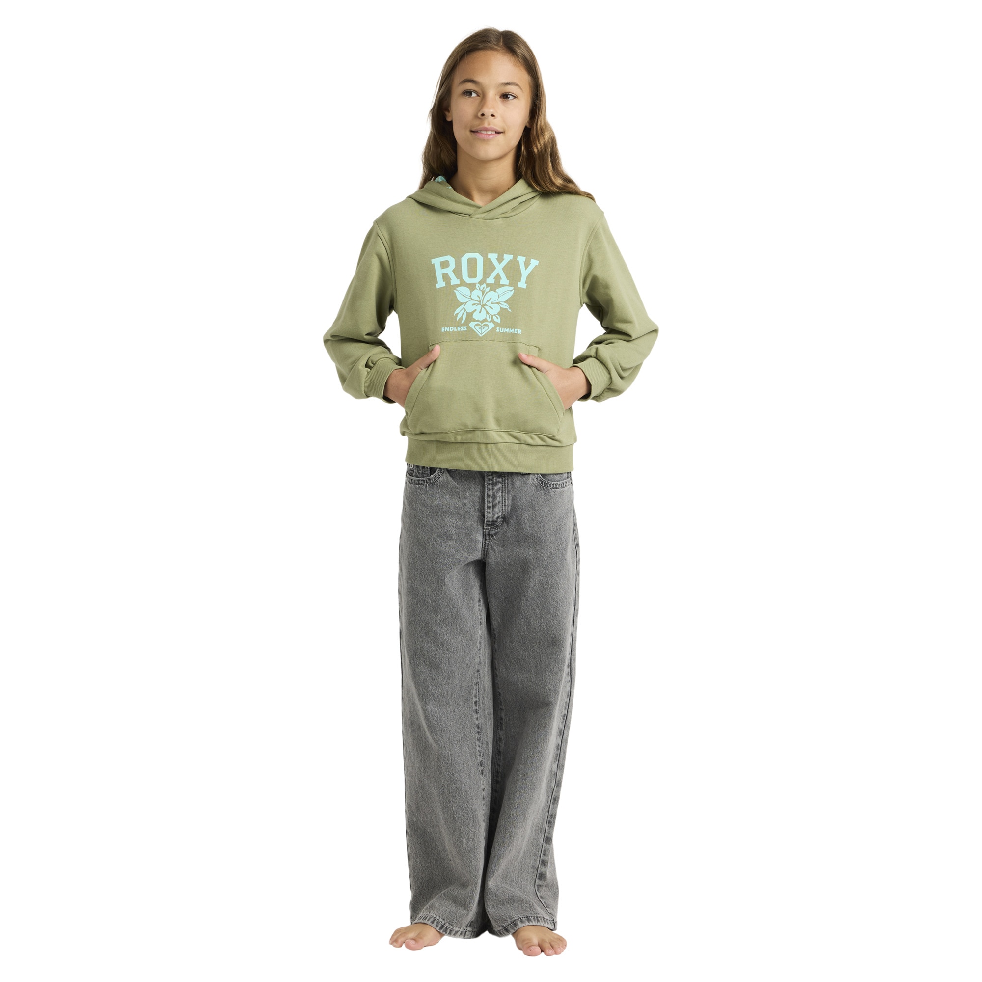 Sudadera de niños Hope You Trust 2 Roxy - Verde Oliva Verde Oliva-4