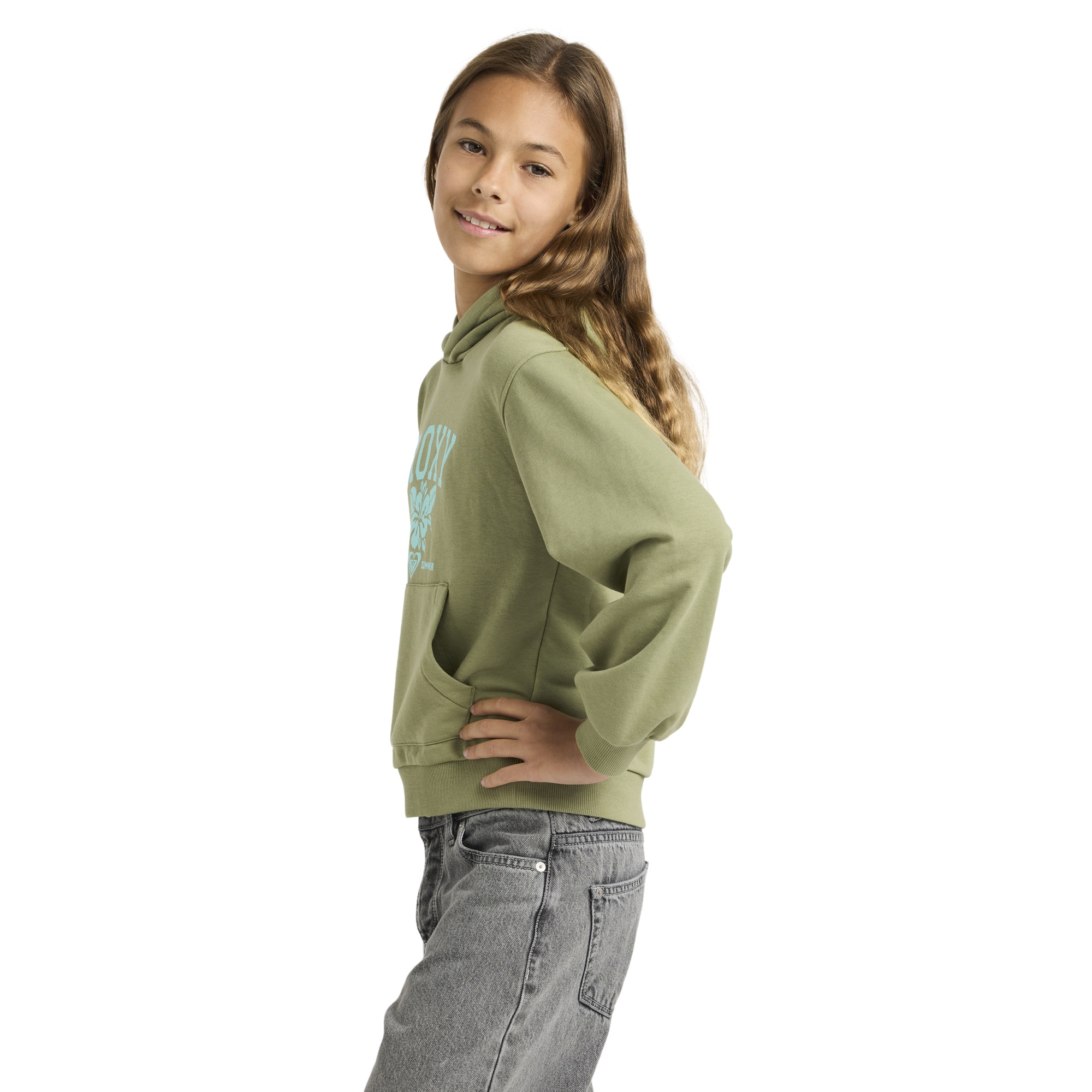 Sudadera de niños Hope You Trust 2 Roxy - Verde Oliva Verde Oliva-5