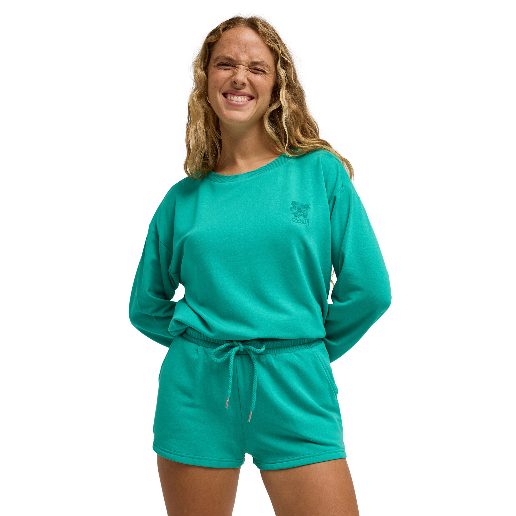 Pantalón corto de mujer Surfing By Moonlight Roxy - Verde Verde-1