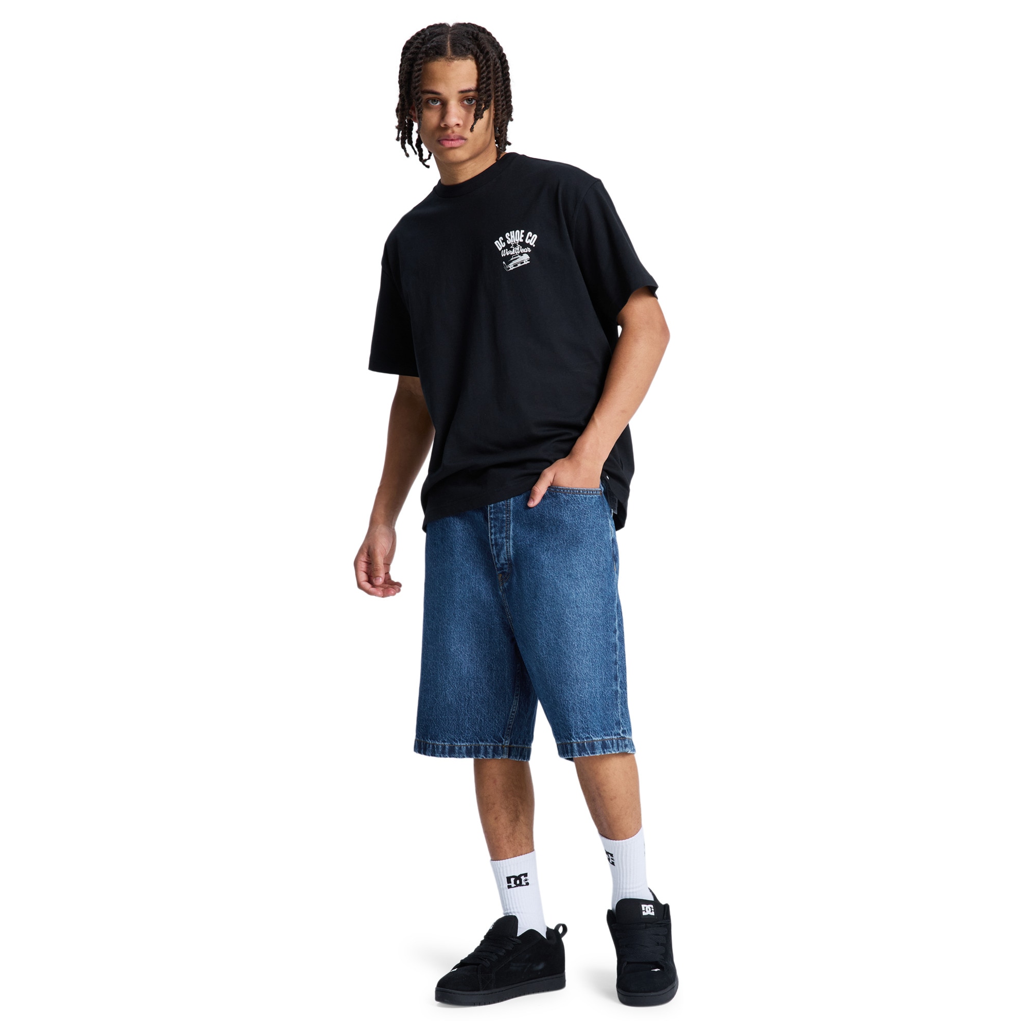 Pantalón corto vaqueros de hombre Baggy DC Shoes - Azul denim Azul denim-3