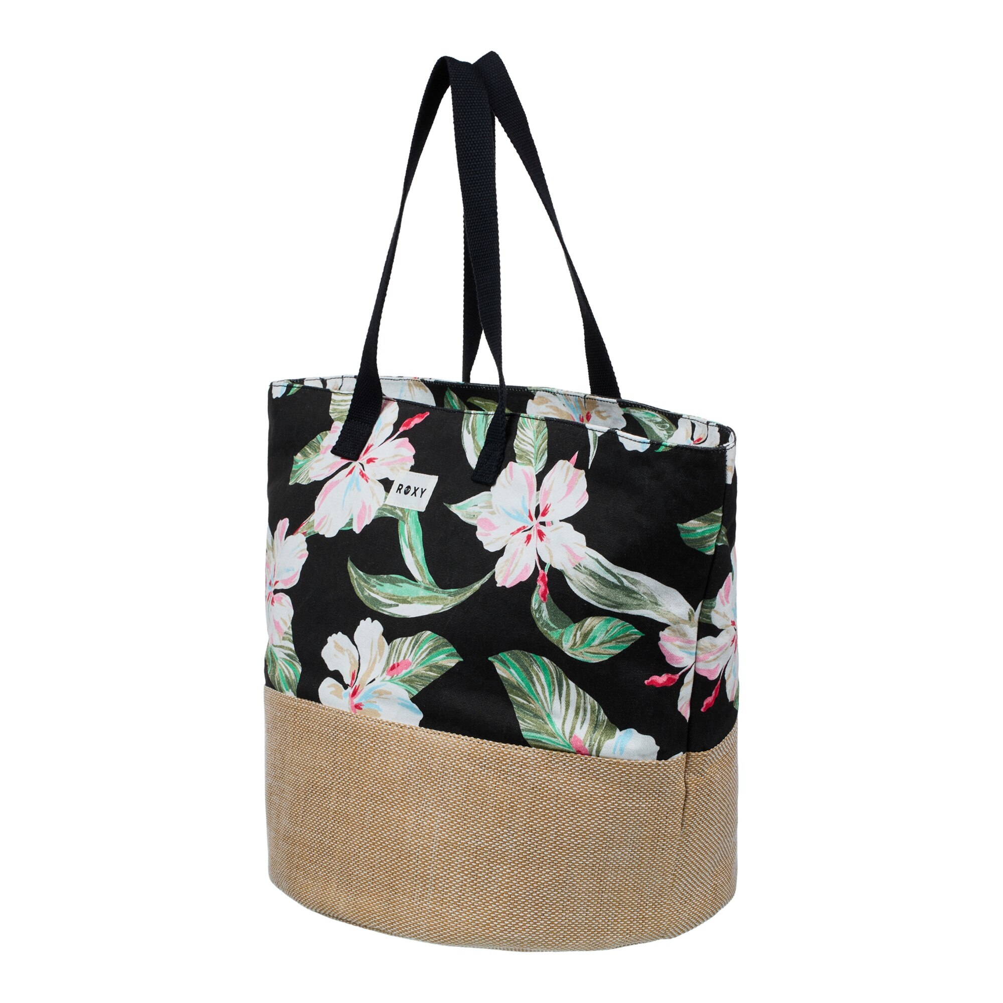 Bolsa de playa de mujer Waikiki Life Roxy - Negro Negro-3