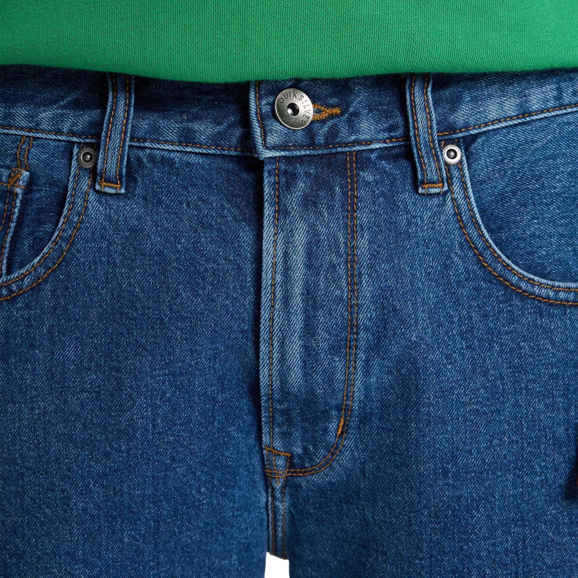 Pantalón corto vaquero de hombre Quiksilver Regular Quiksilver - Azul denim Azul denim-5