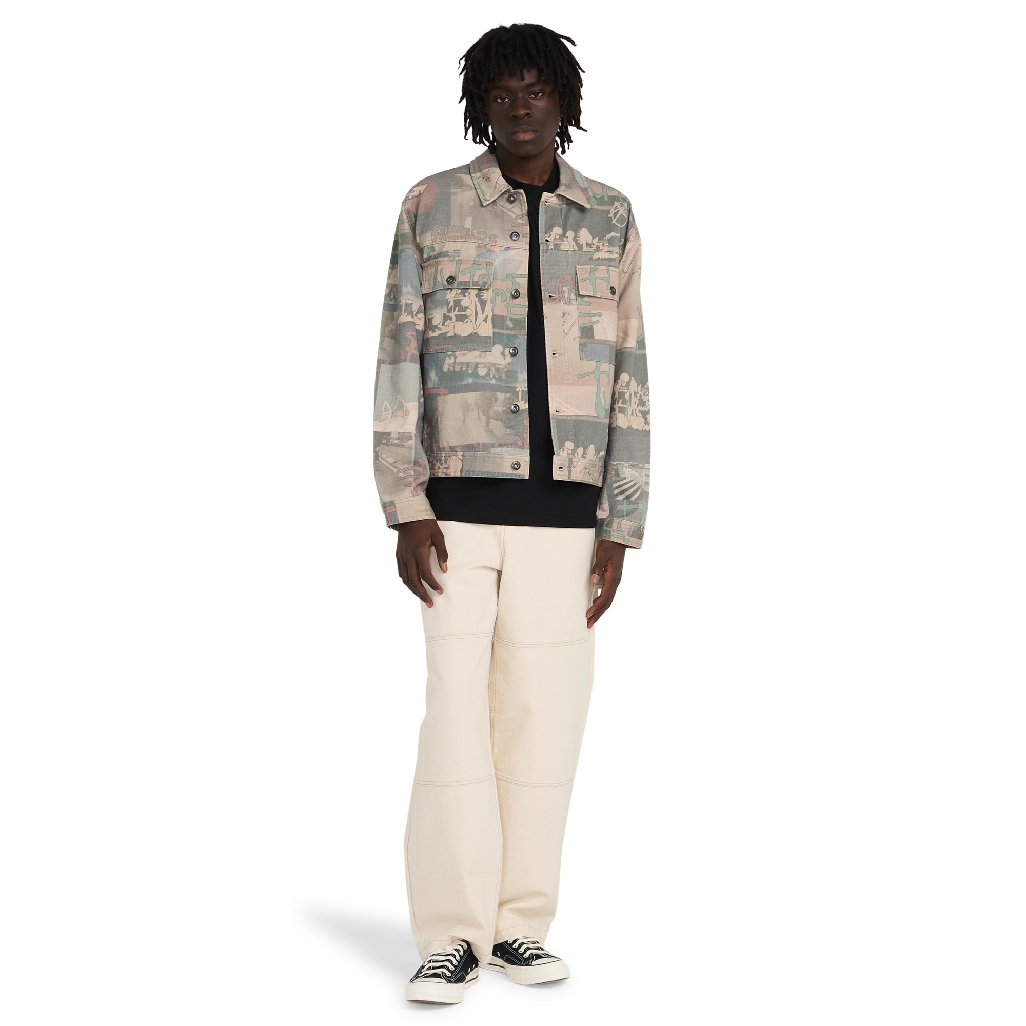 Chaqueta de hombre Trucker Low Tide Element Marrón Marrón-5
