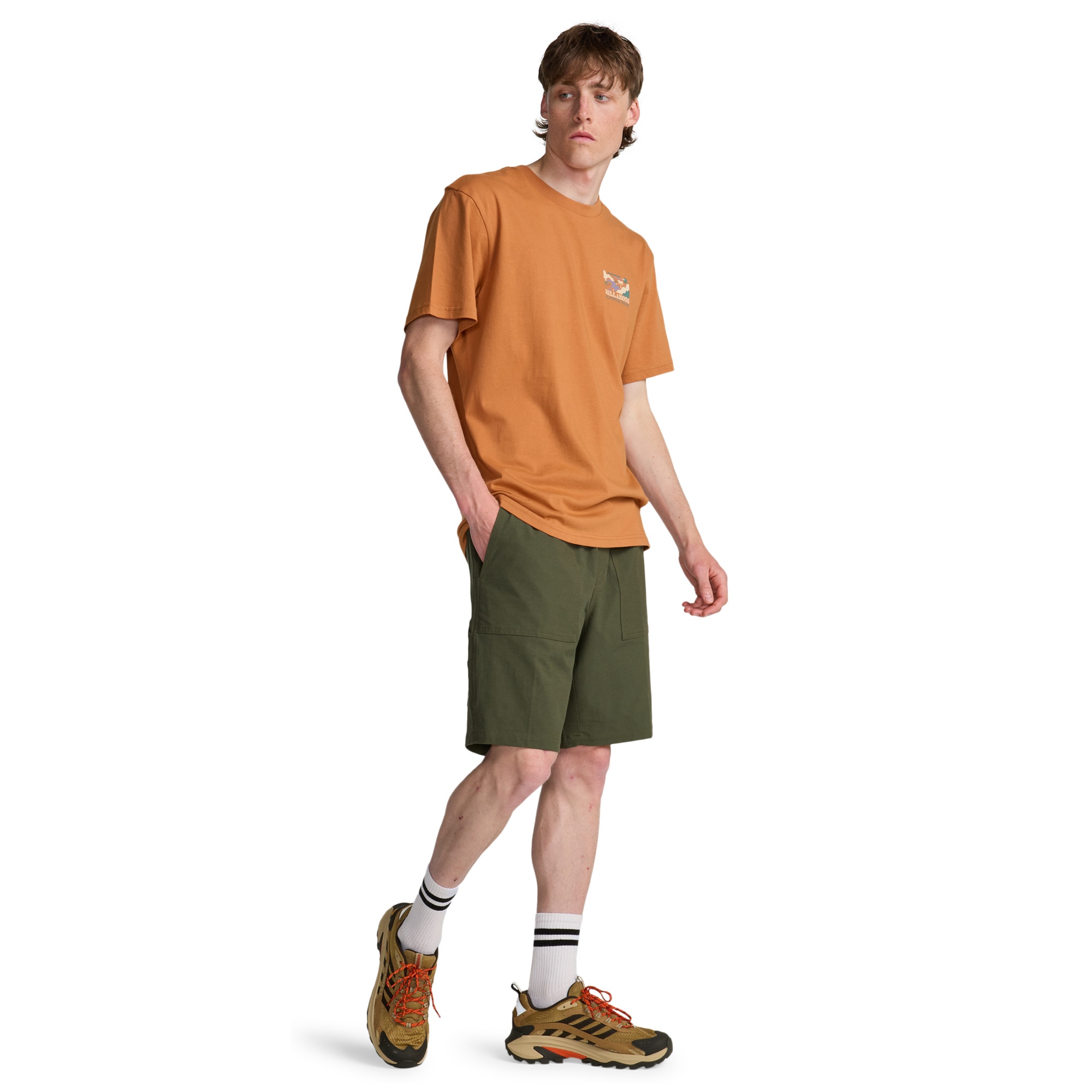 Camiseta de hombre Range Billabong - Naranja Naranja-3