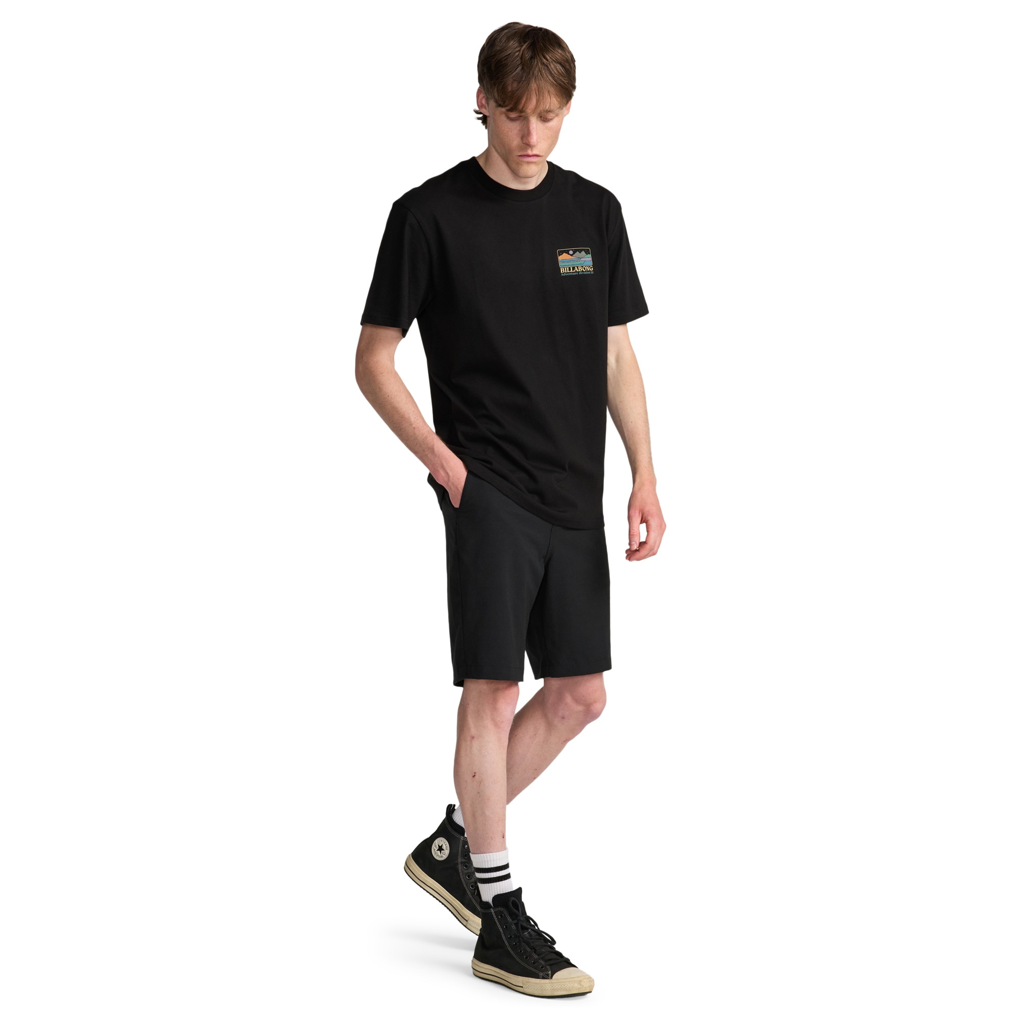 Camiseta de hombre Range Billabong - Negro Negro-3